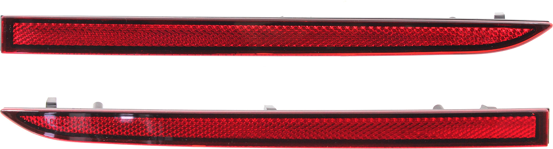 AM EDGE 14-18 REAR BUMPER REFLECTOR RH AND LH Side Reflector SKU SET REPF734921 Partslink FO1185111 FO1184111 OEM FT4Z15A448A FT4Z15A449A