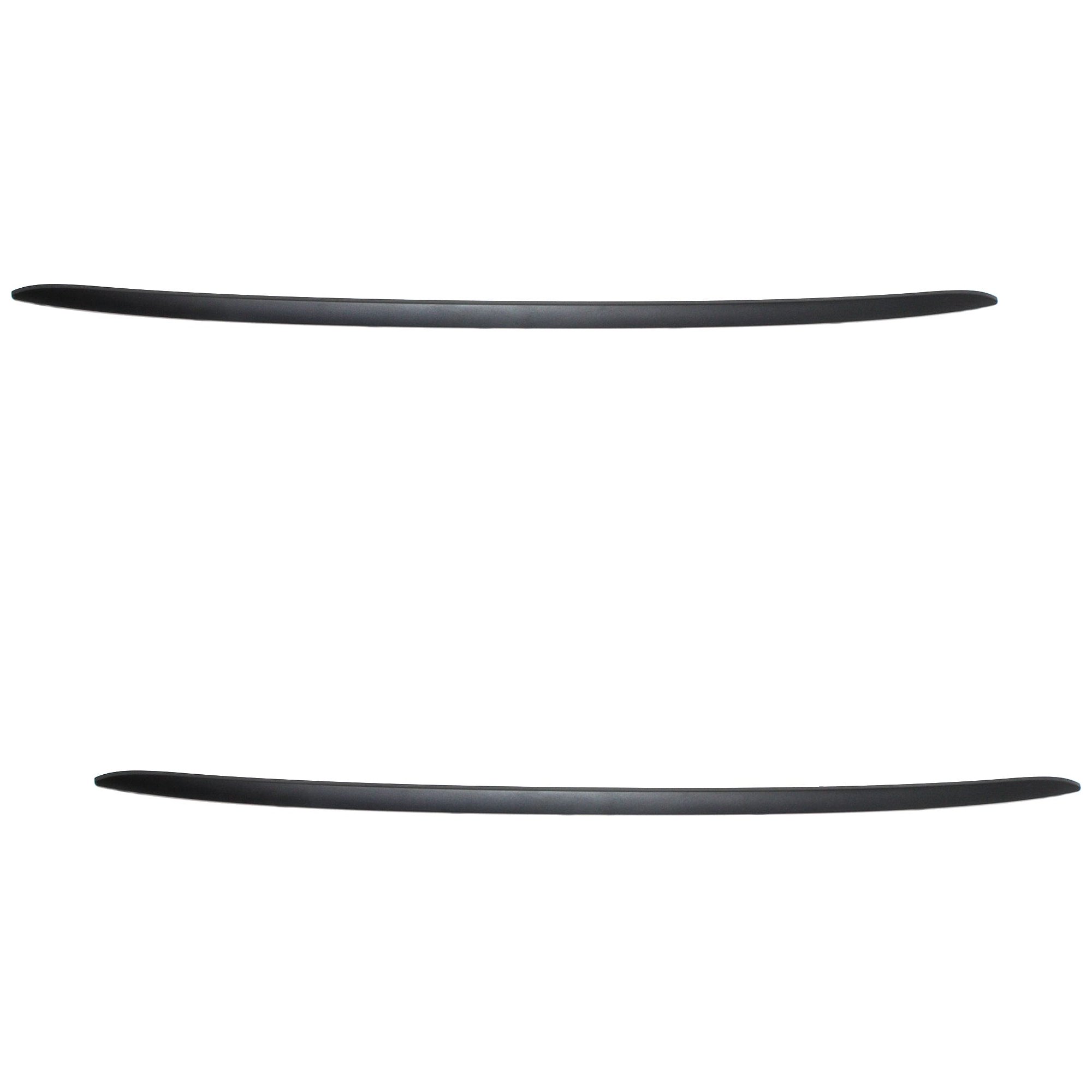 AM FIAT 500-12-17 REAR BUMPER MOLDING RH AND LH Black Lounge Model Hatchback CAPA SKU SET REPF763503Q 2 Partslink FI1144100C OEM 1RZ21KX7AA