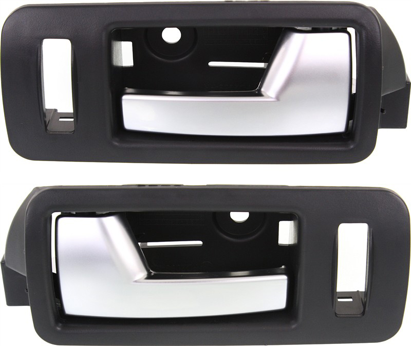 AM MUSTANG 05-14 FRONT INTERIOR DOOR HANDLE RH AND LH Silver Lever + Black Housing Plastic SKU SET REPFD462129 OEM AR3Z6322600CC 5R3Z6322600AAC A