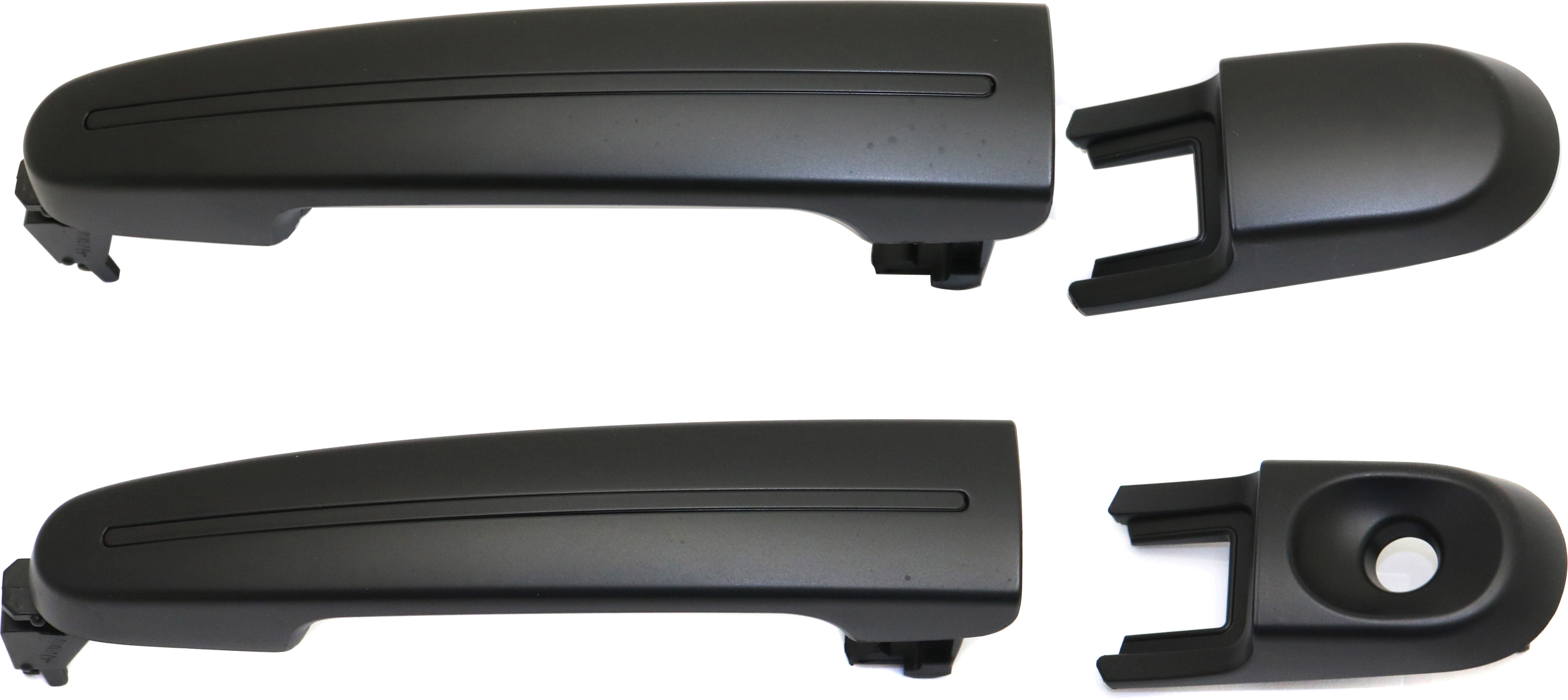 AM MKS 09-16 TAURUS 10-12 MKT 10-17 FRONT DOOR HANDLE RH and LH Outside Primed Black w o Keyhole and PBSS =REAR SKU SET REPFD462185 OEM AG1Z5422404AA 8A5Z5422088AAPTM