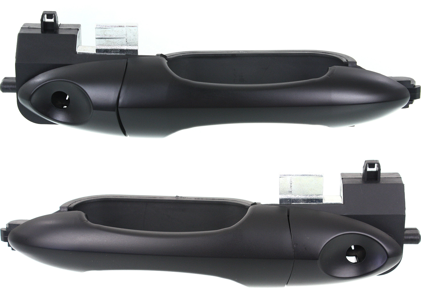 AM FOCUS 00-07 FRONT EXTERIOR DOOR HANDLE RH AND LH Smooth Black Handle+Cover+Pad+Base w Keyhole Plastic SKU SET REPFD462191 OEM 2T2Z7822404BAPTM YS8Z7822404BH