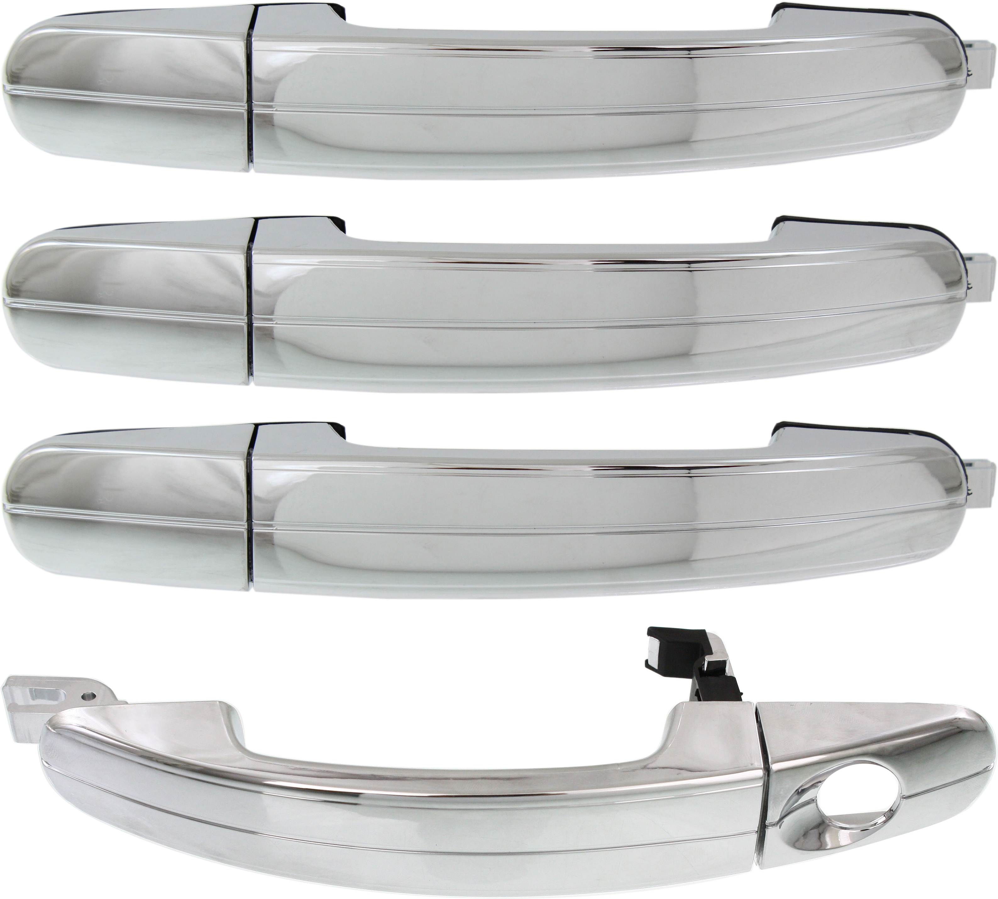 AM FOCUS 12-14 ESCAPE 13-17 EXTERIOR DOOR HANDLE Set of 4 Front and Rear RH and LH Chrome SKU SET REPFD462197-4 OEM 1323272 PFM