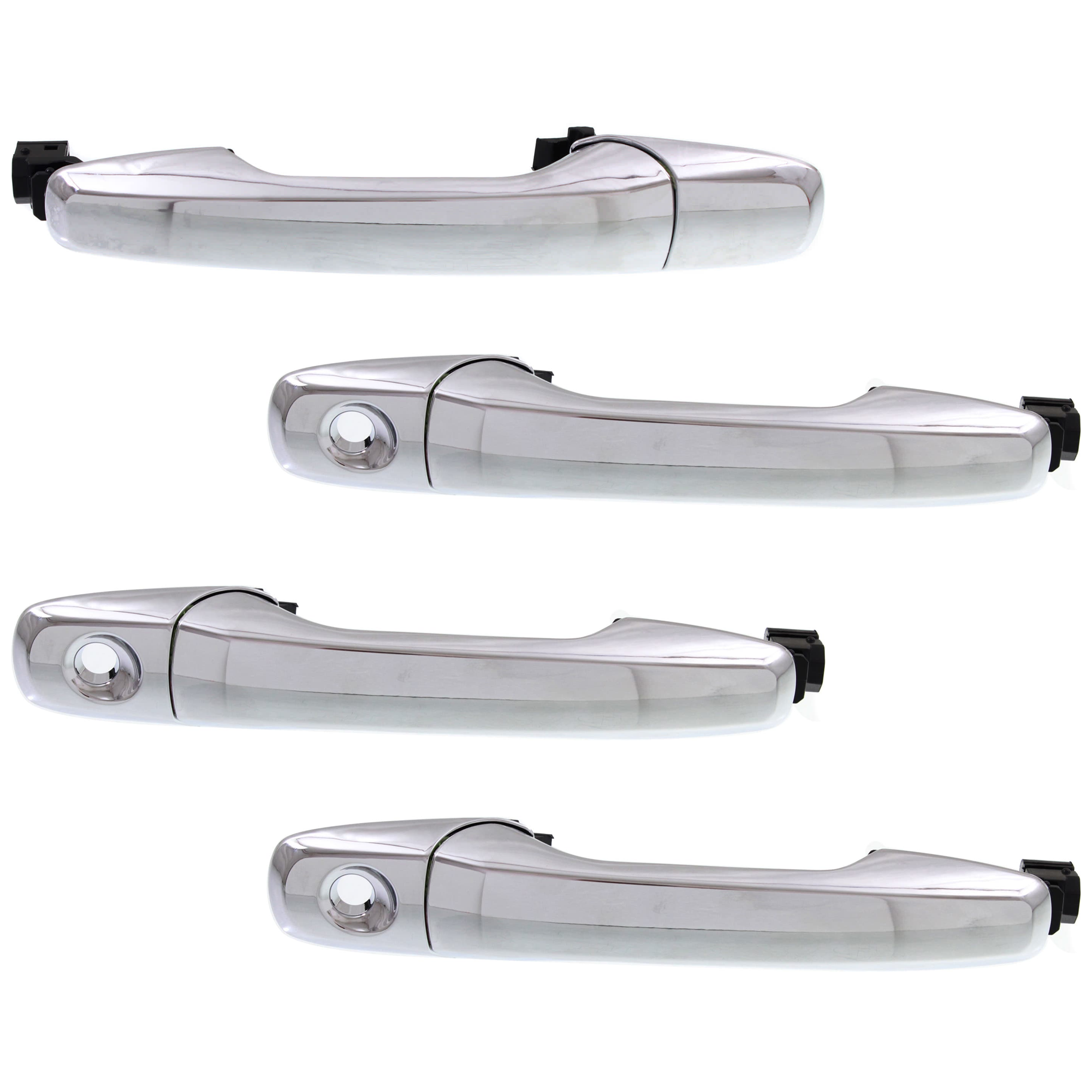 AM EDGE 11-14 EXPLORER 11-19 FRONT EXTERIOR DOOR HANDLE RH AND LH Plastic Chrome LH w Key Hole RH w o Keyhole and Push Button Start SKU SET REPFD462309 A OEM BB5Z7822404BA BA1Z78218A14A BA