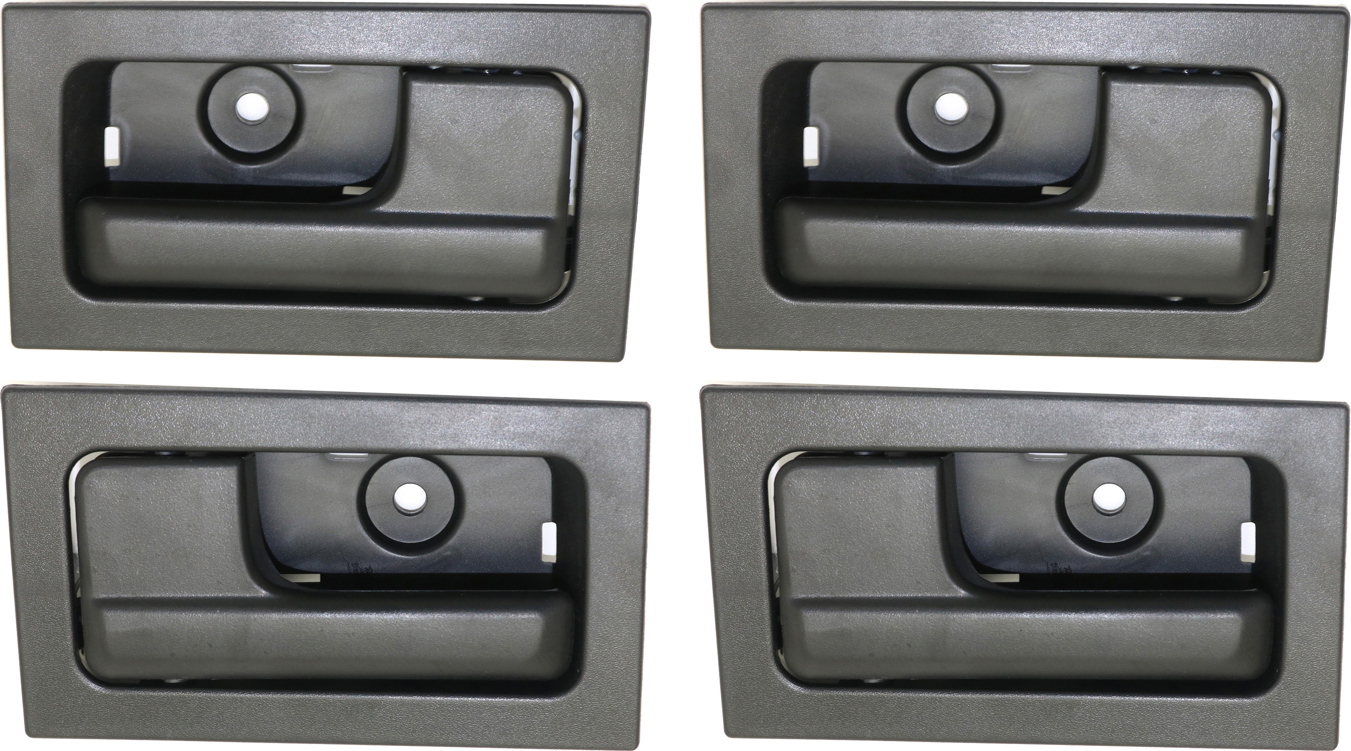 AM F 150-09-14 INTERIOR DOOR HANDLE Set of 4 Front and Rear RH and LH Black SKU SET REPFD462333-4 OEM 9L3Z1522600AC 9L3Z1522601AC