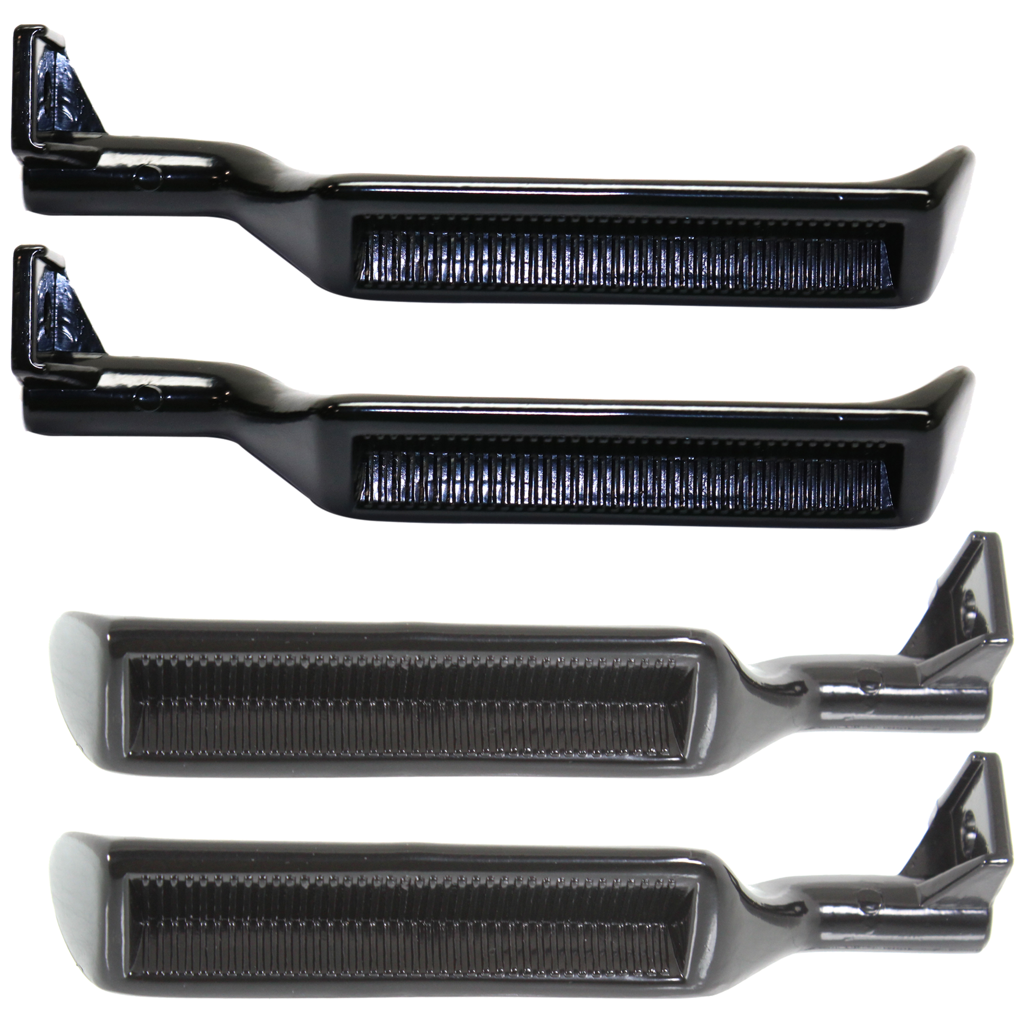 AM F SERIES 80-96 FRONT AND REAR INTERIOR DOOR HANDLE RH AND LH Metal Zinc Black w o Door Lock Hole SKU SET REPFD462343-4 OEM E0TZ1022600B PFM E0TZ1022601B
