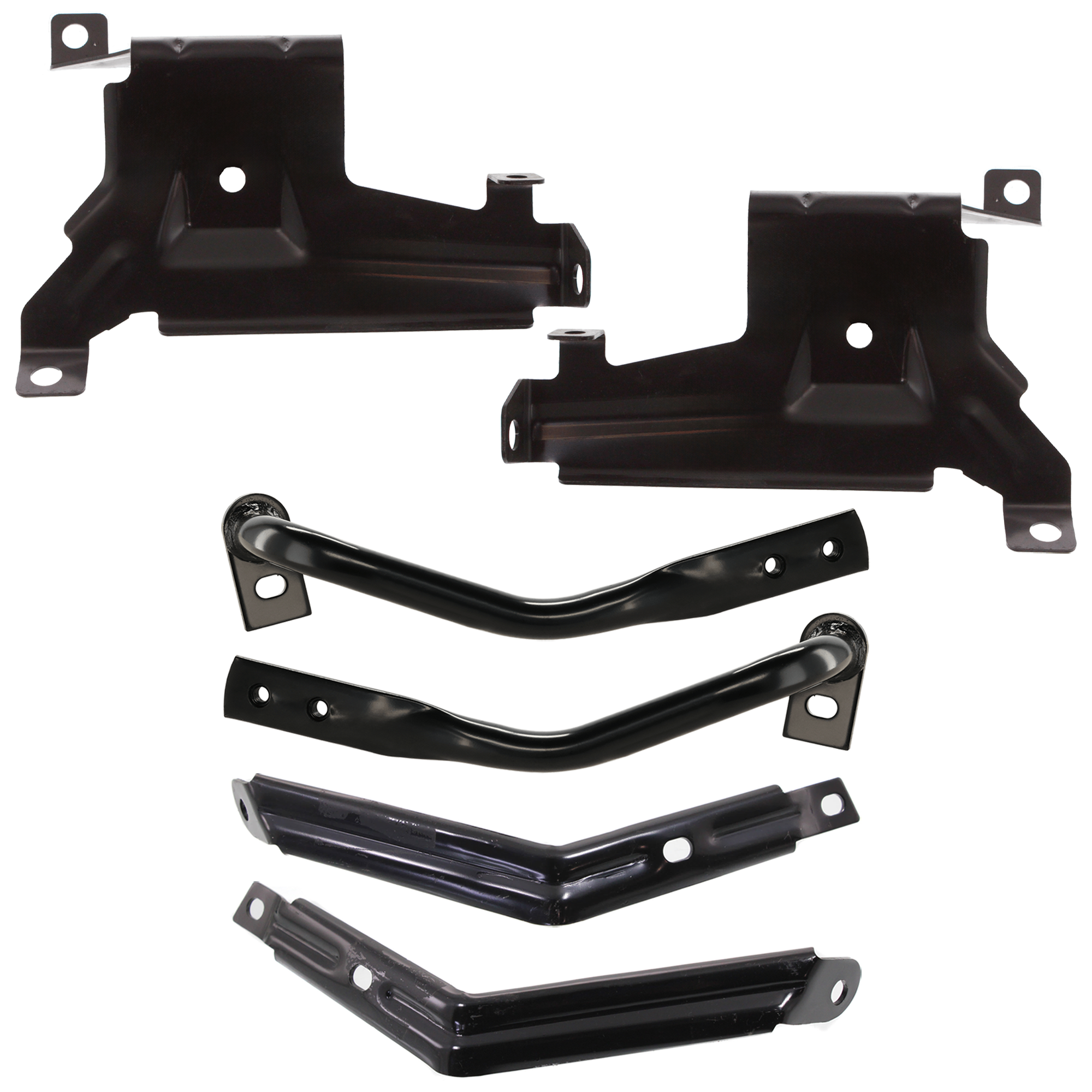 AM SIERRA 1500-07-13 SIERRA 2500 HD 3500 HD 07-10 FRONT BUMPER BRACKET RH AND LH Outer Set of 6 SKU SET REPG013103 A Partslink GM1042107 GM1043107 GM1066181 GM1066182 GM1067181 GM1067182 OEM 15901538-15901539-22861858-228