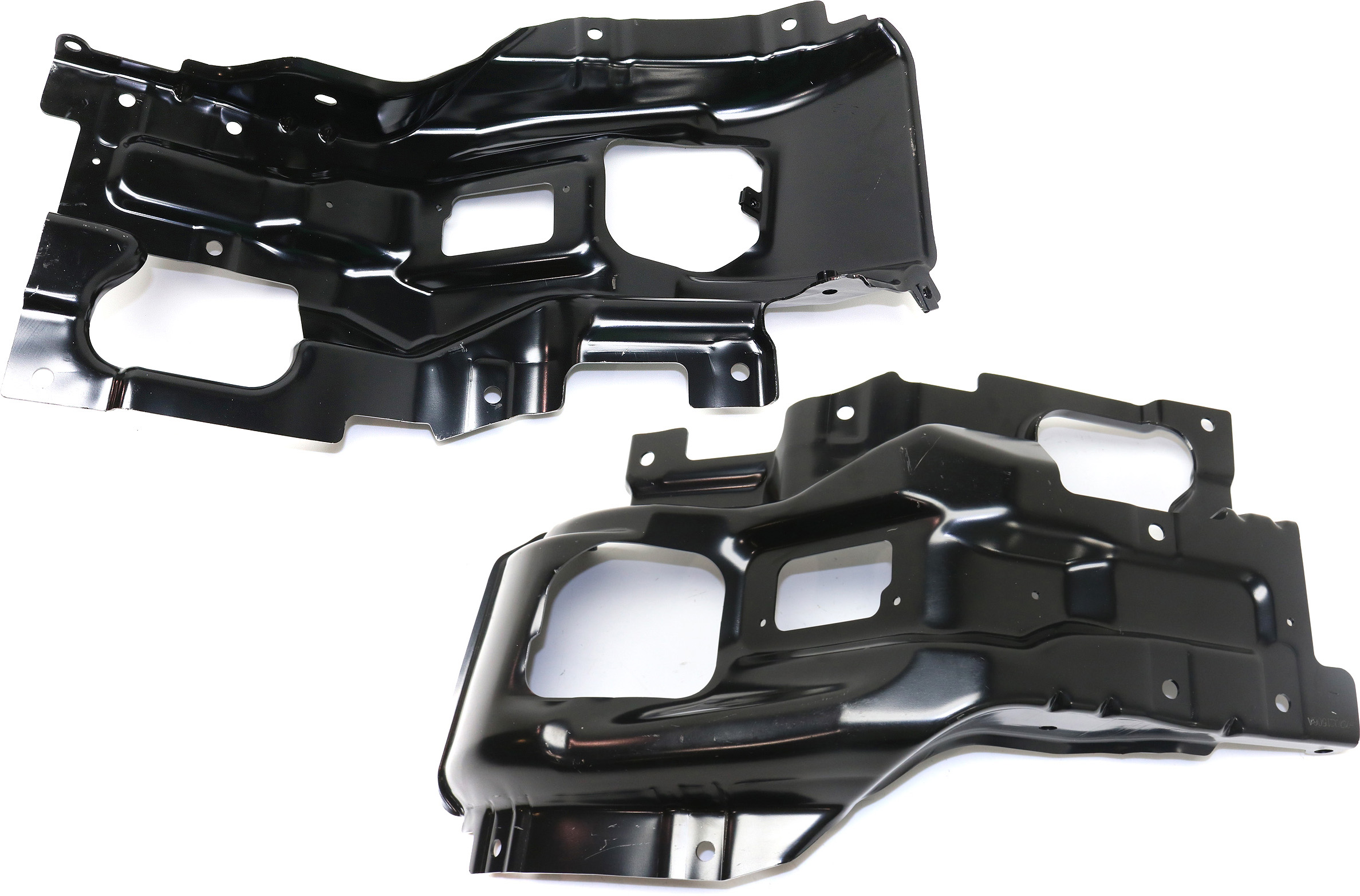 AM SIERRA 2500 HD 3500 HD 15-19 FRONT BUMPER BRACKET RH AND LH Impact Bar SKU SET REPG013115 Partslink GM1067201 GM1066201 OEM 23178909-23178908