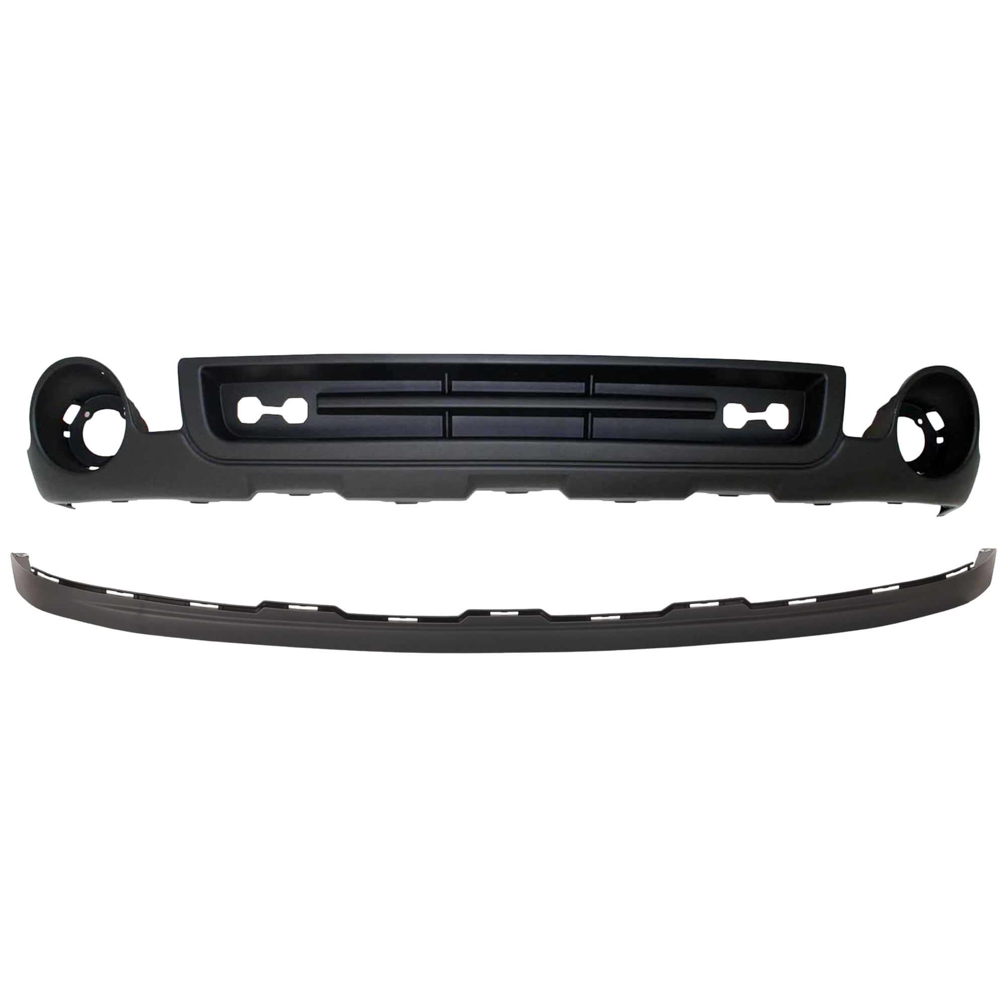 AM SIERRA 1500-07-13 FRONT VALANCE Set of 2 Exc. Denali Model CAPA SKU SET REPG017502Q B Partslink GM1015100C GM1092211C OEM 15131299-15917769