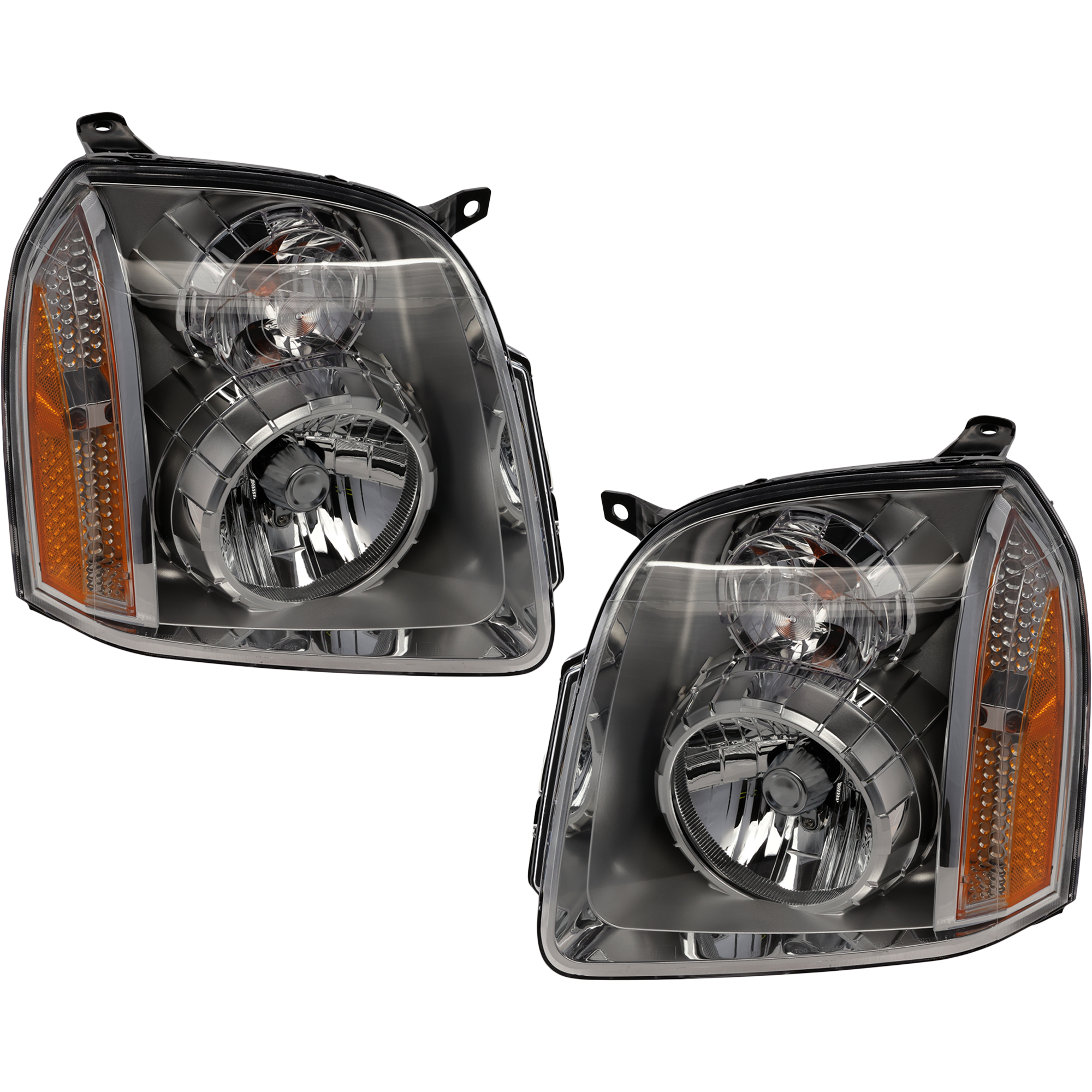AM YUKON YUKON XL 1500-07-14 HEAD LAMP RH AND LH Assembly Halogen Denali Model SKU SET REPG100103 Partslink GM2503318 GM2502318 OEM 20969897-20969896