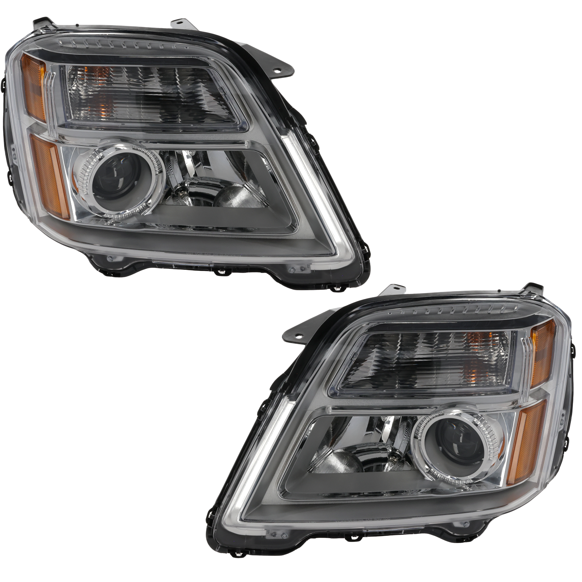 AM TERRAIN 10-15 HEAD LAMP RH AND LH Assembly Halogen Excludes Denali Model SKU SET REPG100111 Partslink GM2502350 GM2503350 OEM 84791974-84791975