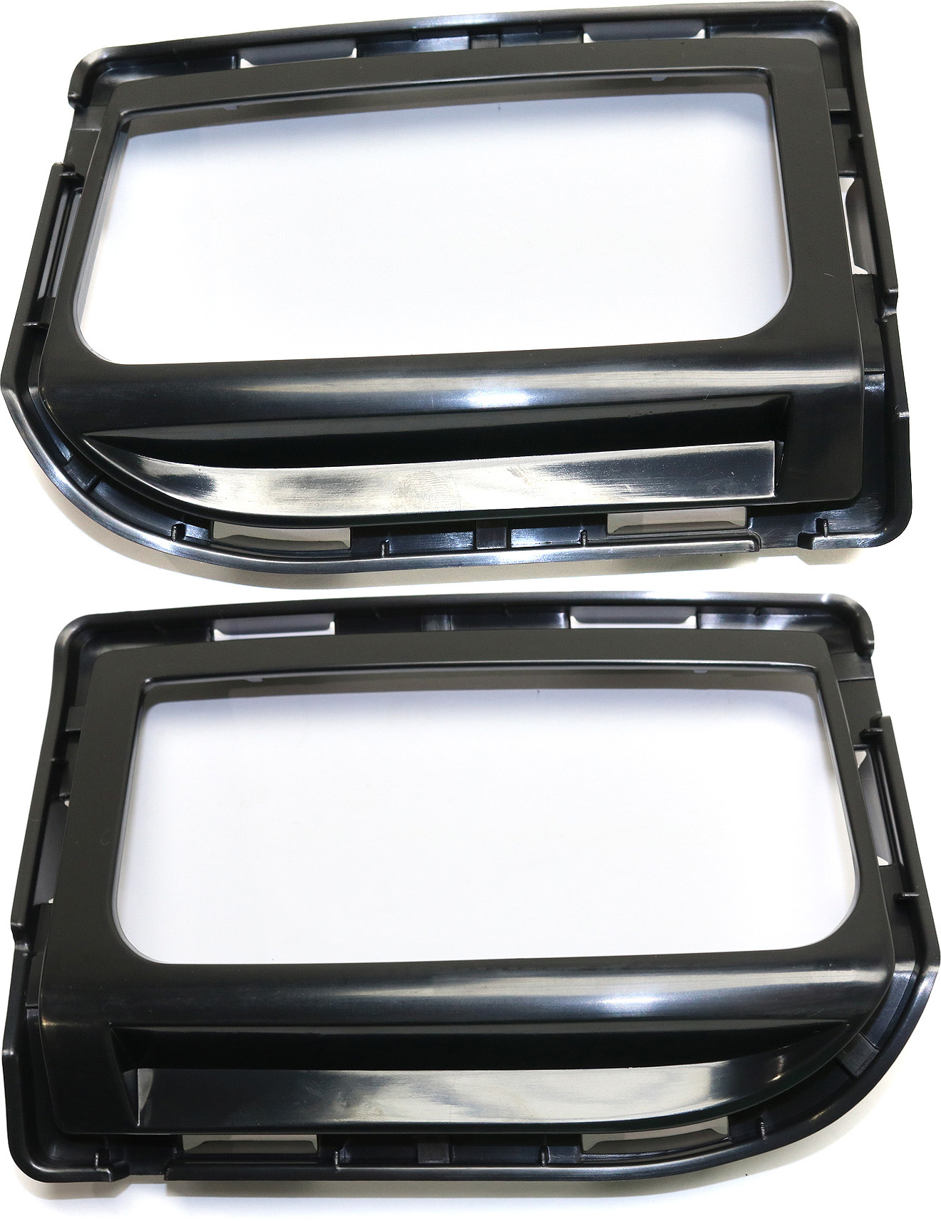 AM TERRAIN 16-17 FRONT FOG LAMP MOLDING RH AND LH Primed Plastic SKU SET REPG108201 Partslink GM1039190 GM1038190 OEM 23372632-23372631