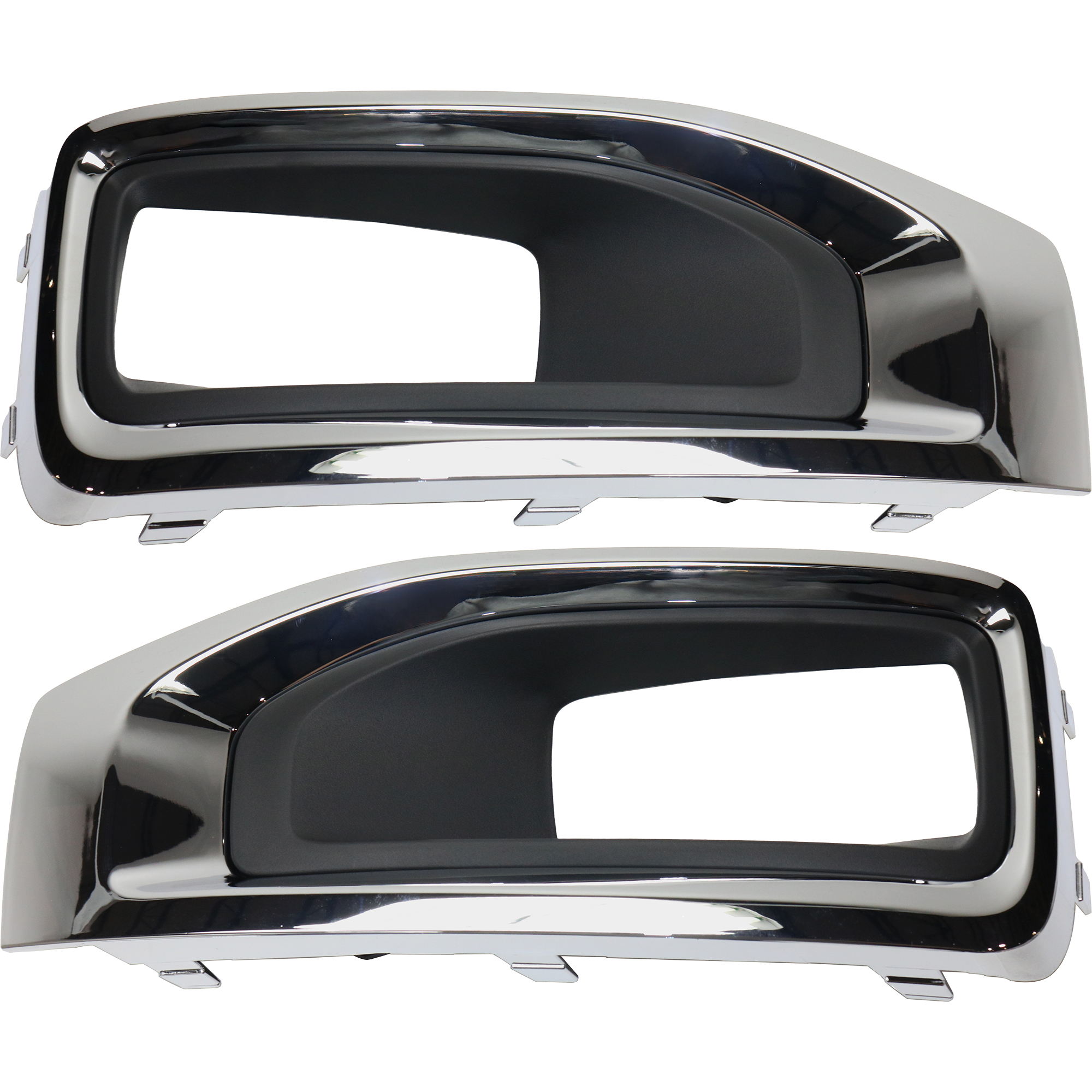 AM YUKON YUKON XL 15-20 FRONT FOG LAMP MOLDING RH AND LH Primed w Chrome Bezel SKU SET REPG108203 Partslink GM1039187 GM1038187 OEM 22936427-22936426