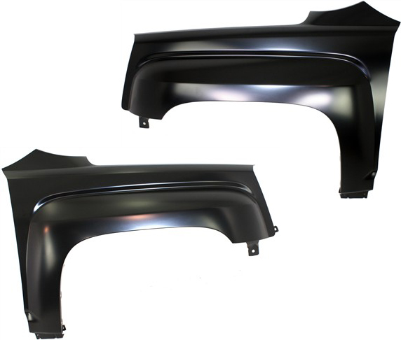 AM TERRAIN 10-17 FRONT FENDER RH AND LH Primed w 3 Mounting Holes CAPA SKU SET REPG220101Q Partslink GM1241366C GM1240366C OEM 22846920-22846919