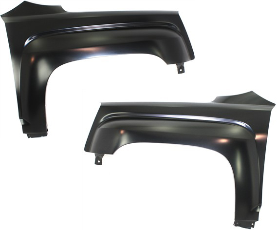 AM TERRAIN 10-17 FRONT FENDER RH AND LH Primed w 3 Mounting Holes SKU SET REPG220101 Partslink GM1241366 GM1240366 OEM 22846920-22846919