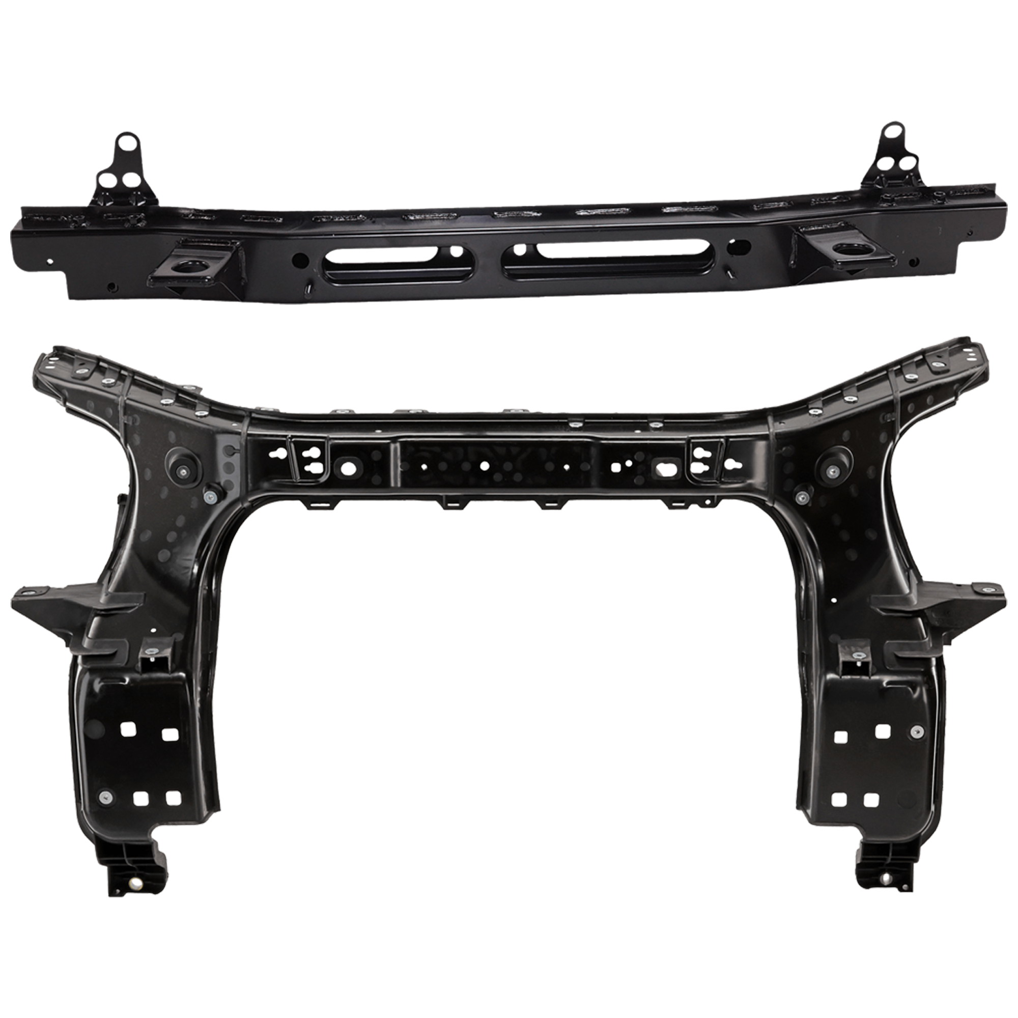 AM ACADIA 07-16 ACADIA LIMITED 17-17 RADIATOR SUPPORT UPPER AND LOWER Tie Bar Steel CAPA SKU SET REPG250101Q Partslink GM1225270C GM1225274C OEM 22818030-25796740