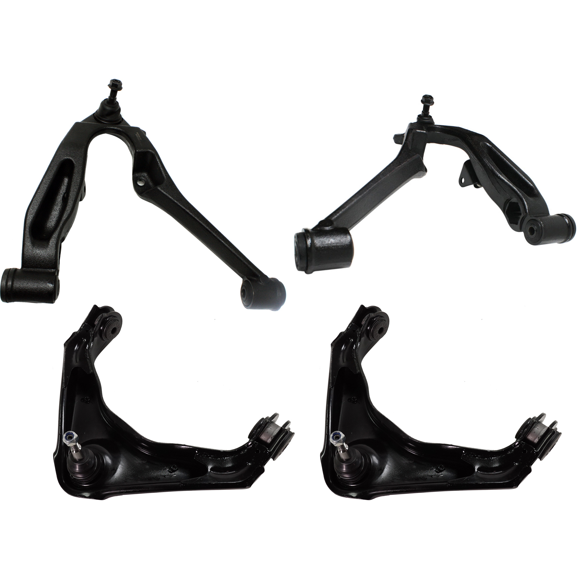 AM SILVERADO SIERRA 99-13 FRONT CONTROL ARM RH AND LH Upper and Lower with Ball Joint and Bushing SKU SET REPG281501-4 OEM 12043-521878-2606037-5071607-1