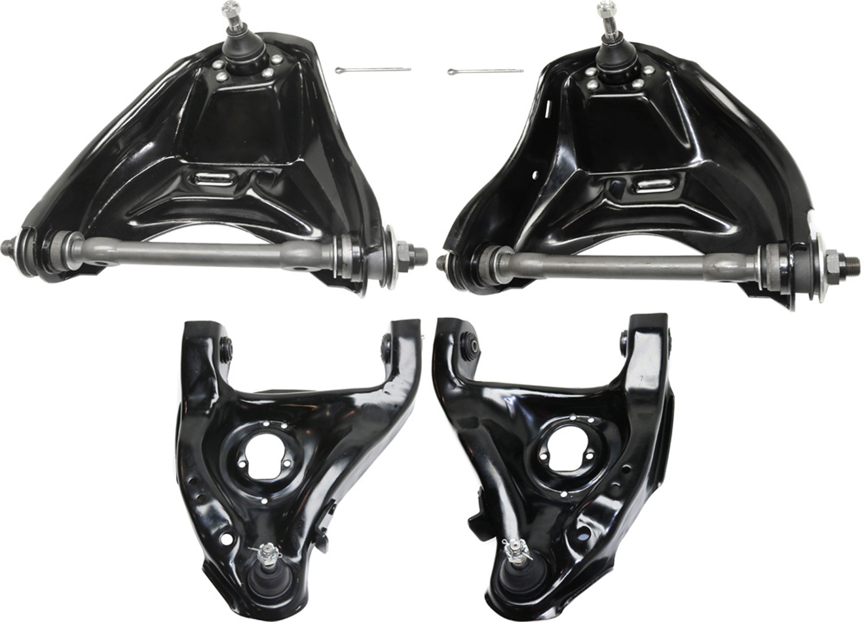 AM BLAZER 95-05 S10-82-03 FRONT CONTROL ARM RH AND LH Upper and Lower w Ball Joints SKU SET REPG281506-4 OEM 15003923-15003924-19133653-191