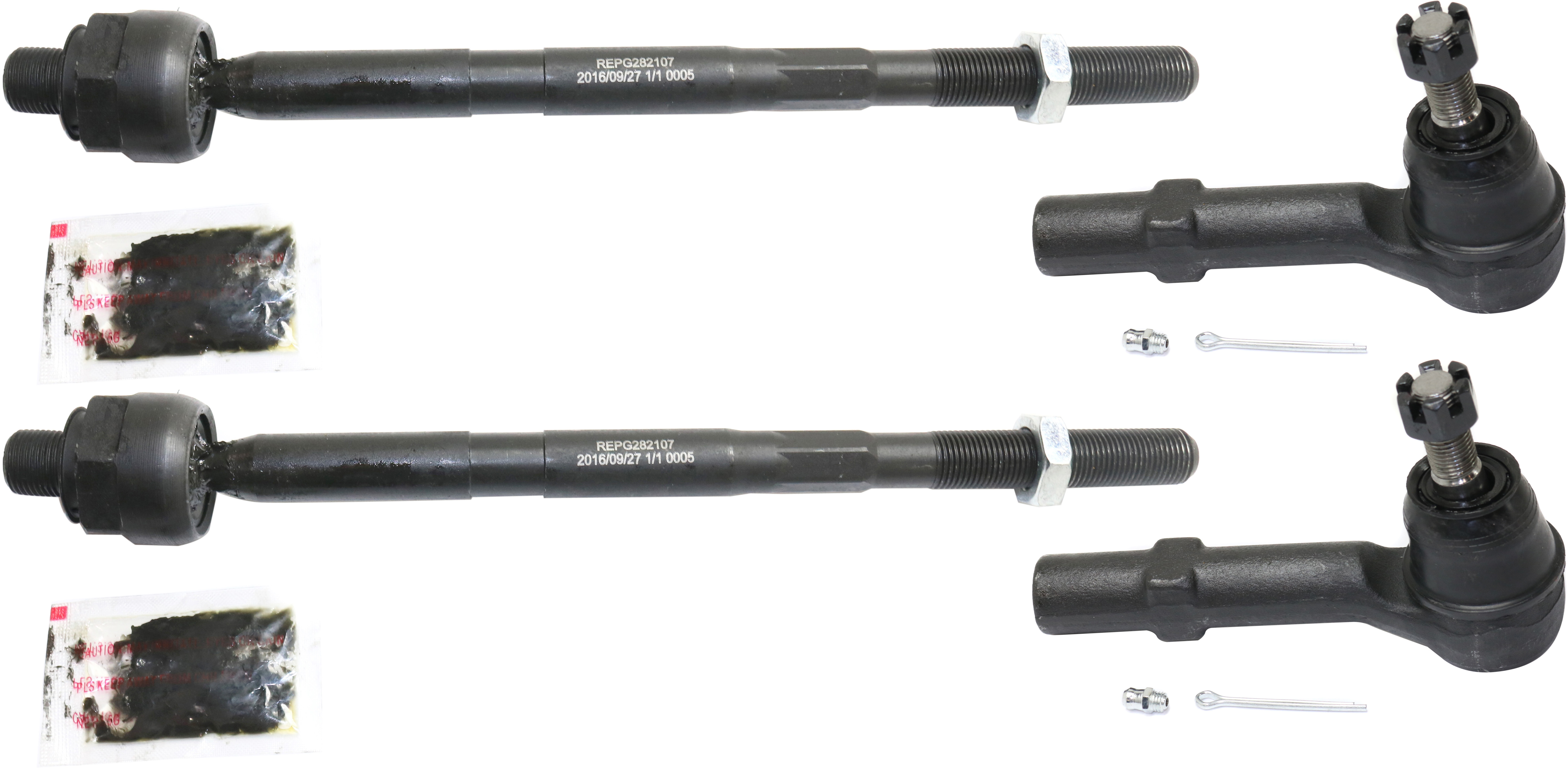 AM ACADIA 07-16 ENCLAVE 08-17 FRONT TIE ROD END RH AND LH Inner and Outer SKU SET REPG282107-4 OEM 2693637-4012300-15869897-45A13
