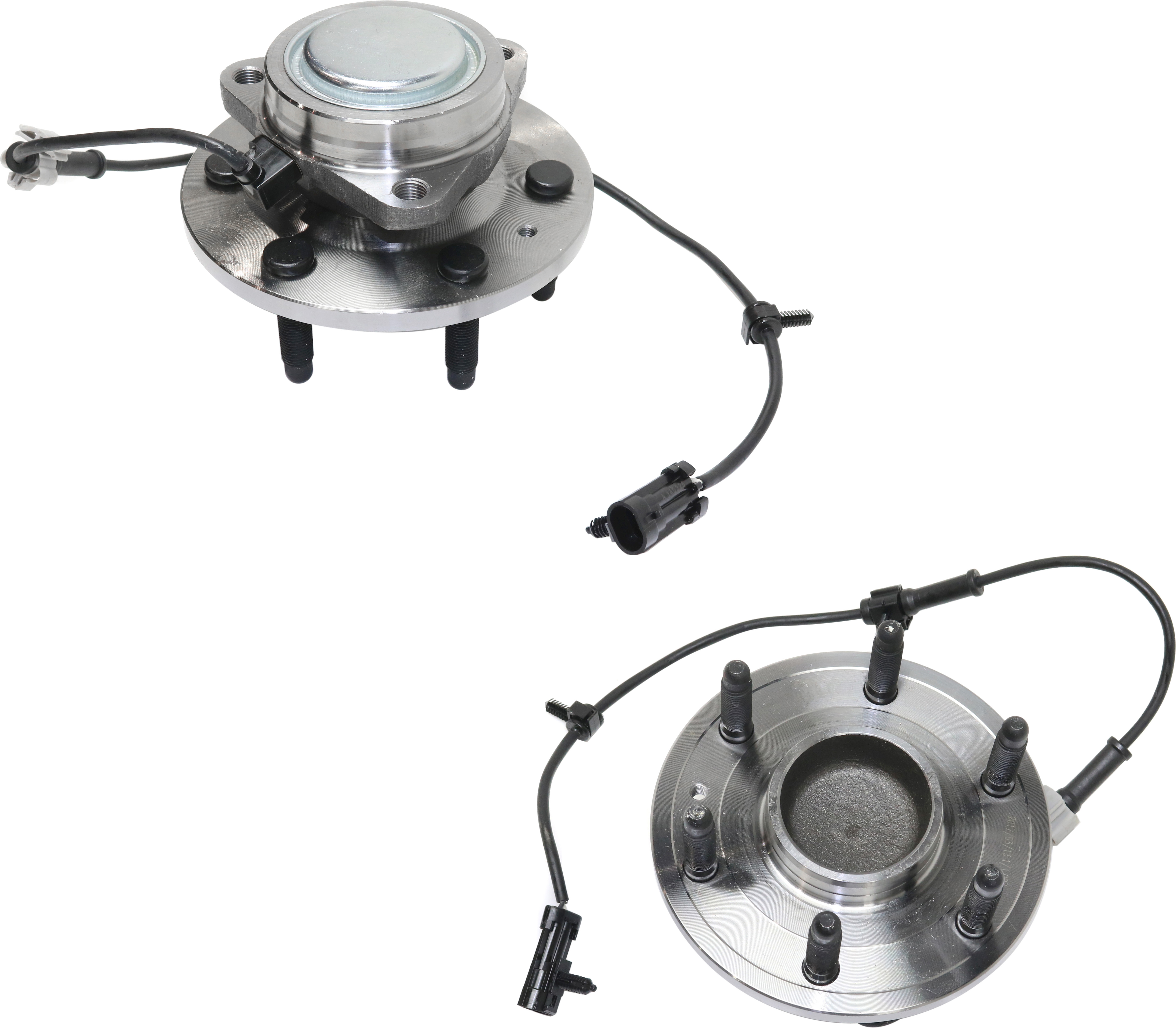 AM SIERRA 1500 SILVERADO 1500-05-06 FRONT HUB ASSEMBLY RH AND LH 6 Studs 6 x 5.5 in. Bolt Pattern 7.09 in. Flange Dia. Rear Wheel Drive SKU SET REPG283702-2 OEM 15233111-15863440