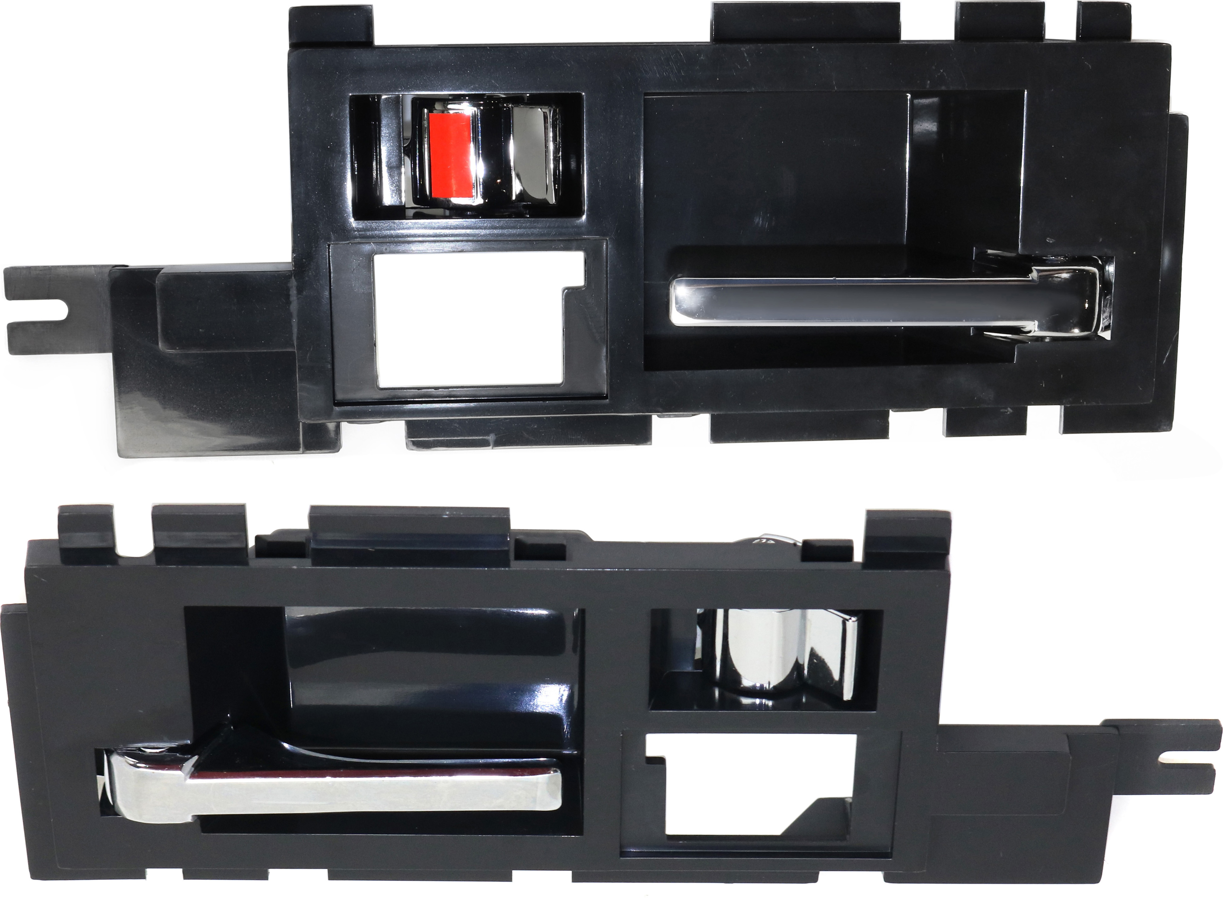 AM S10 JIMMY 86-90 FRONT DOOR HANDLE RH and LH Interior w Chrome Lever SKU SET REPG462131 Partslink IDH010022 GM1353129 IDH010021 OEM 15590990 PFM 15590990-15590990