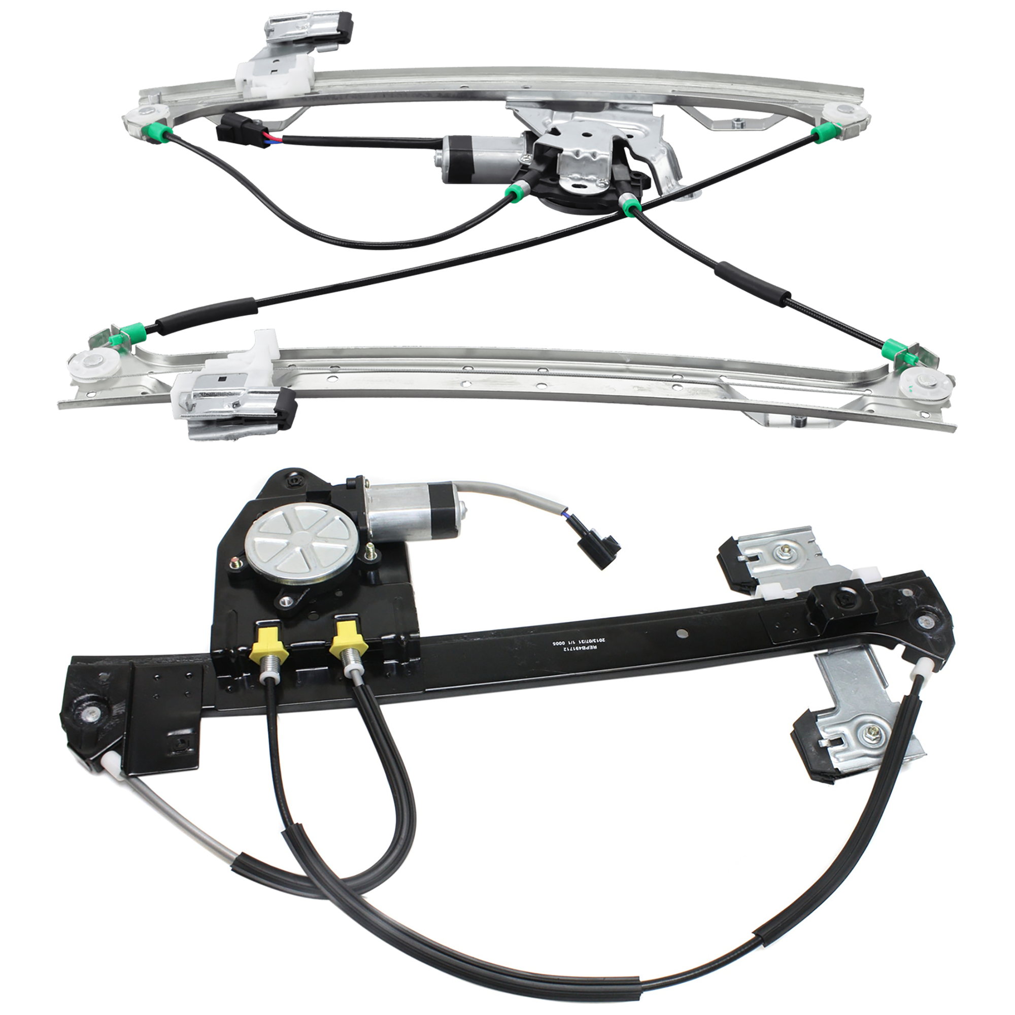 AM TRAILBLAZER ENVOY 02-09 FRONT AND REAR WINDOW REGULATOR LH Power w Motor 5 Passenger SKU SET REPG462908 Partslink GM1350145 GM1550109 OEM 15893782-19331466-8193019680