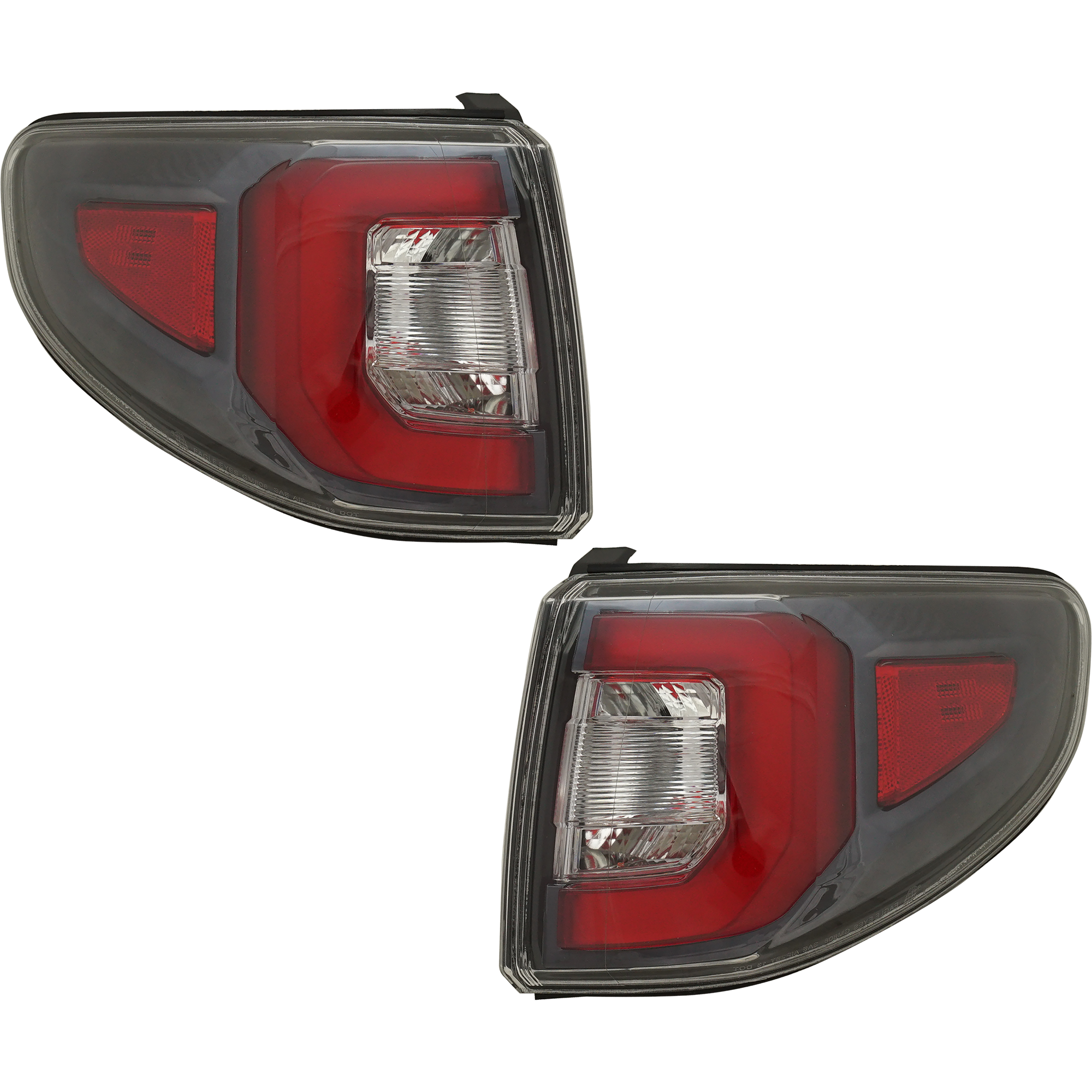 AM ACADIA 13-16 ACADIA LIMITED 17-17 TAIL LAMP RH AND LH Outer Lens and Housing LED SKU SET REPG730115U OEM 84051376 PFM 84051375 PFM