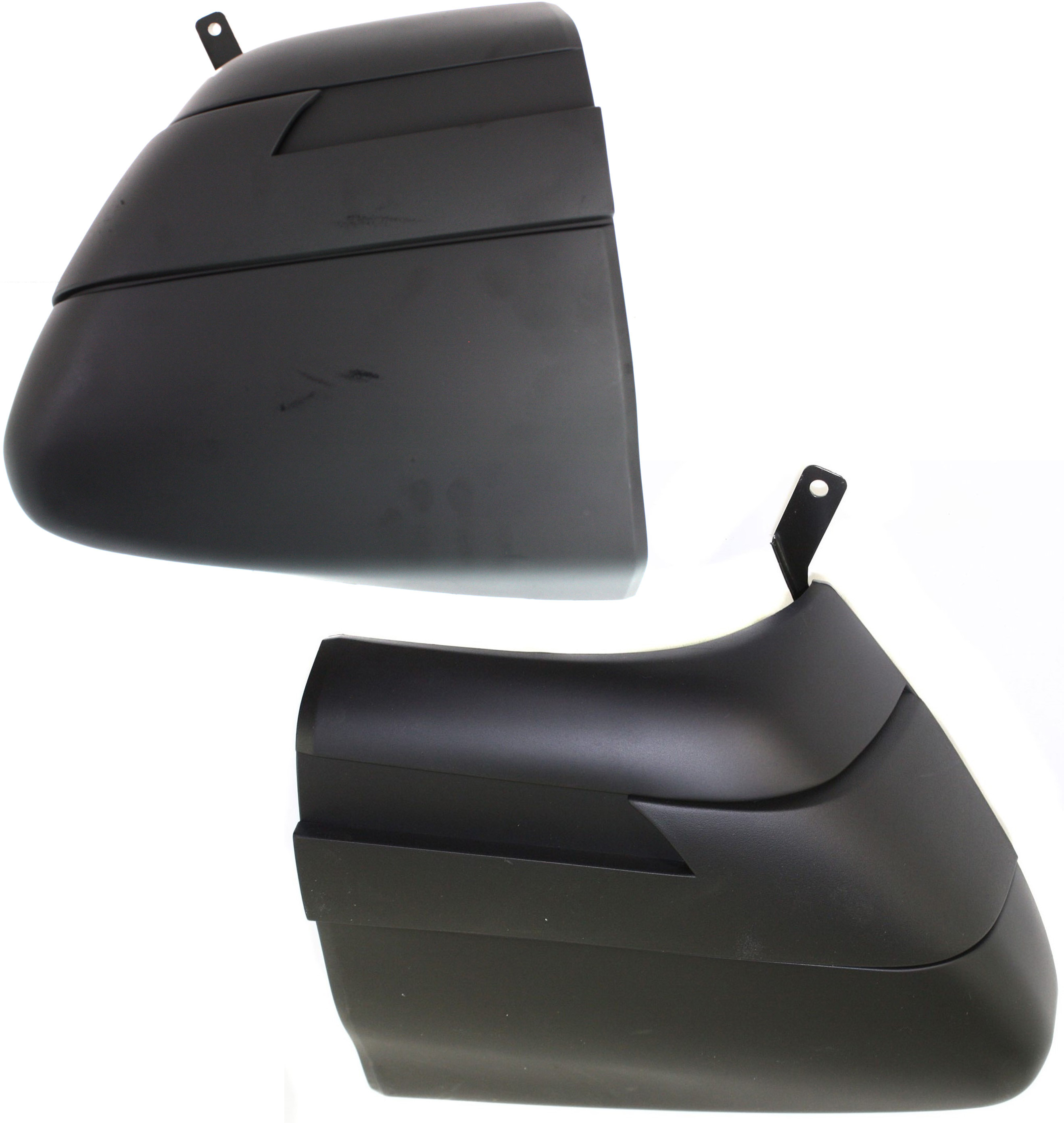 AM SONOMA 94-97 REAR BUMPER END RH AND LH Extension Bar Primed w Side Moldings Fleetside SKU SET REPG761101 Partslink GM1105150 GM1104150 OEM 12383116-12383115