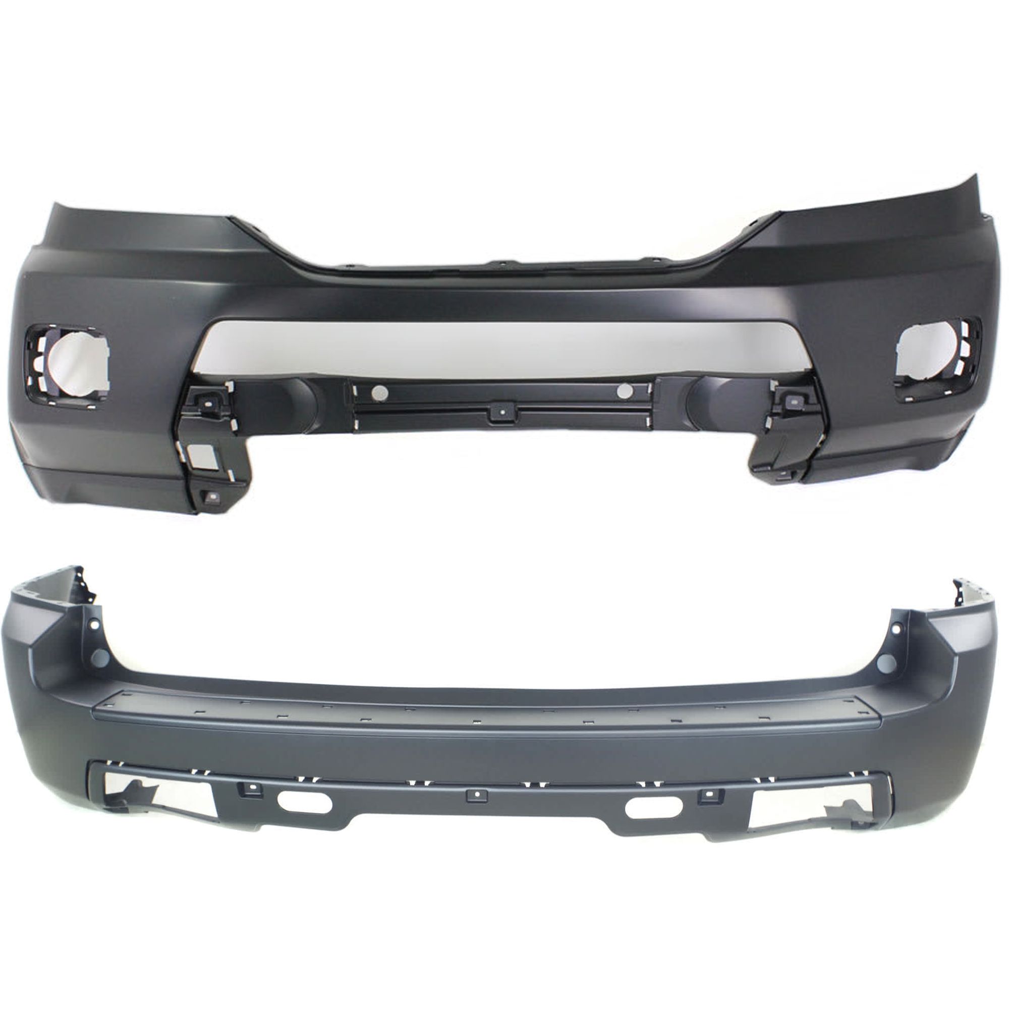 AM PILOT 09-11 FRONT AND REAR BUMPER COVER Primed EX EXL LX Models w o mounting bracket s w o parking aid sensor holes SKU SET REPH010314P