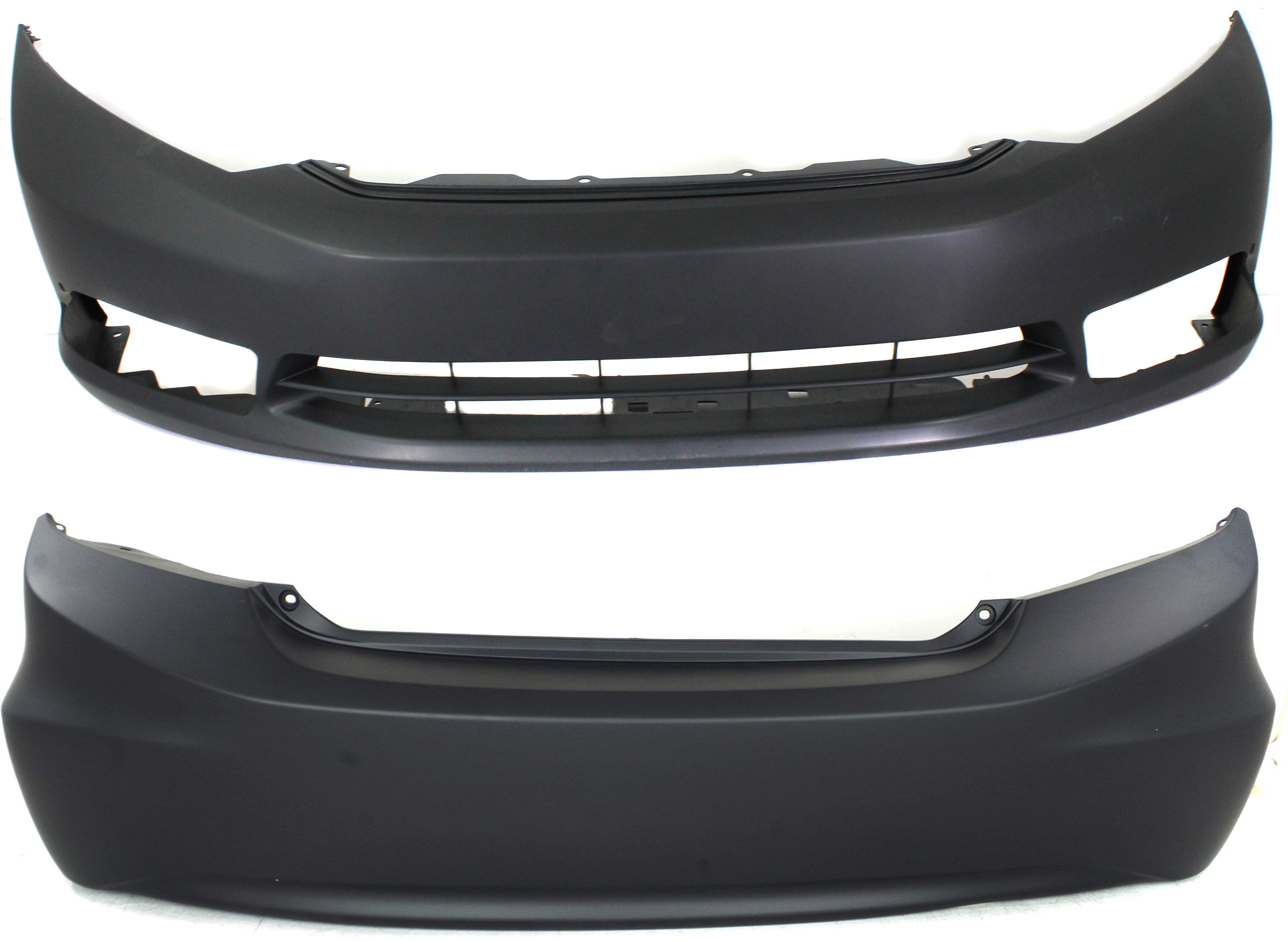 AM CIVIC 12-12 FRONT AND REAR BUMPER COVER Primed EX EX L Si Models Sedan SKU SET REPH010339P 2 Partslink HO1000281 HO1100272 OEM 04711TR3A80ZZ 04715TR3A90ZZ
