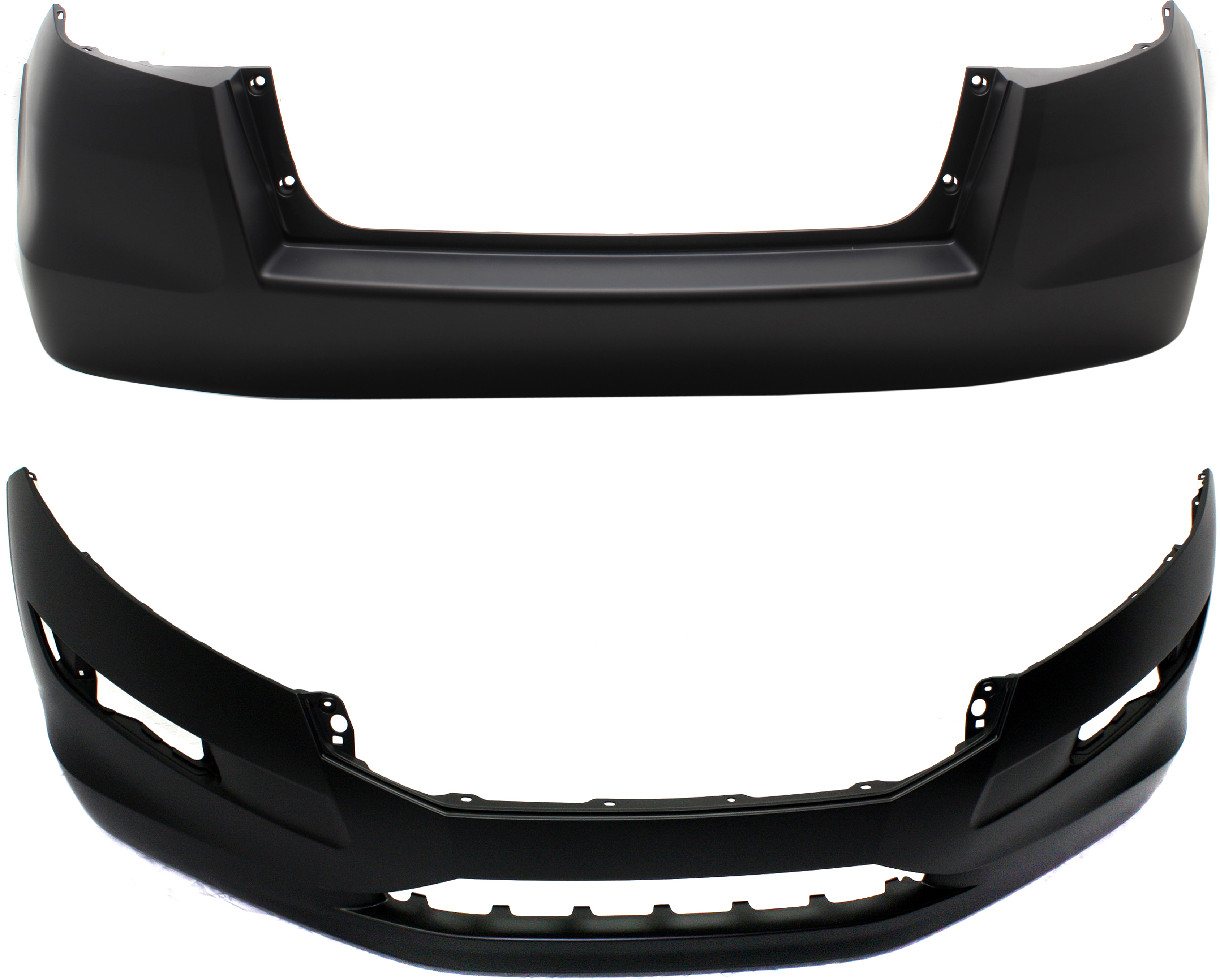 AM ACCORD CROSSTOUR 10-12 FRONT AND REAR BUMPER COVER Primed SKU SET REPH010370P 2 Partslink HO1000272 HO1100262 OEM 04711TP6A91ZZ 04715TP6A90ZZ