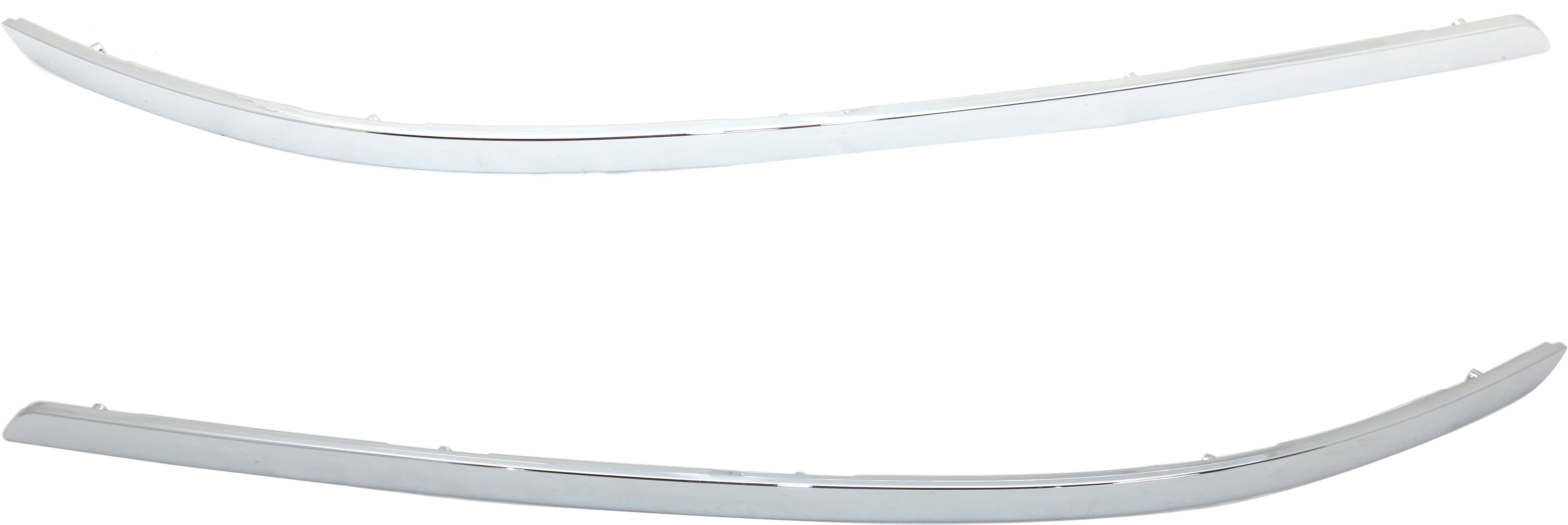 AM SONATA 09-10 FRONT BUMPER MOLDING RH AND LH Chrome Insert SKU SET REPH016109 Partslink HY1046110 HY1047110 OEM 865833K710-865843K710