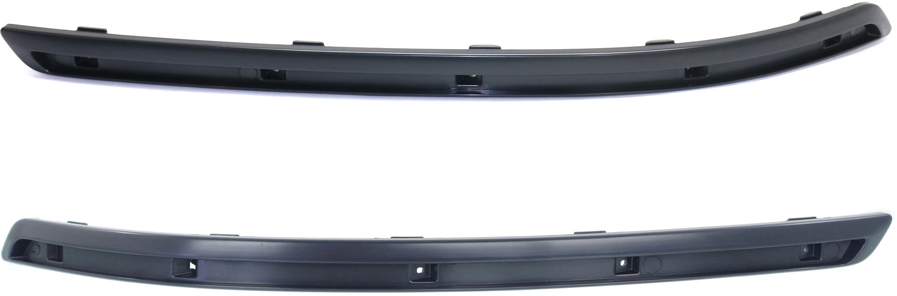 AM SONATA 09-10 FRONT BUMPER MOLDING RH AND LH Textured w Chrome Insert Provision SKU SET REPH016111 Partslink HY1047109 HY1046109 OEM 865863K710-865853K710