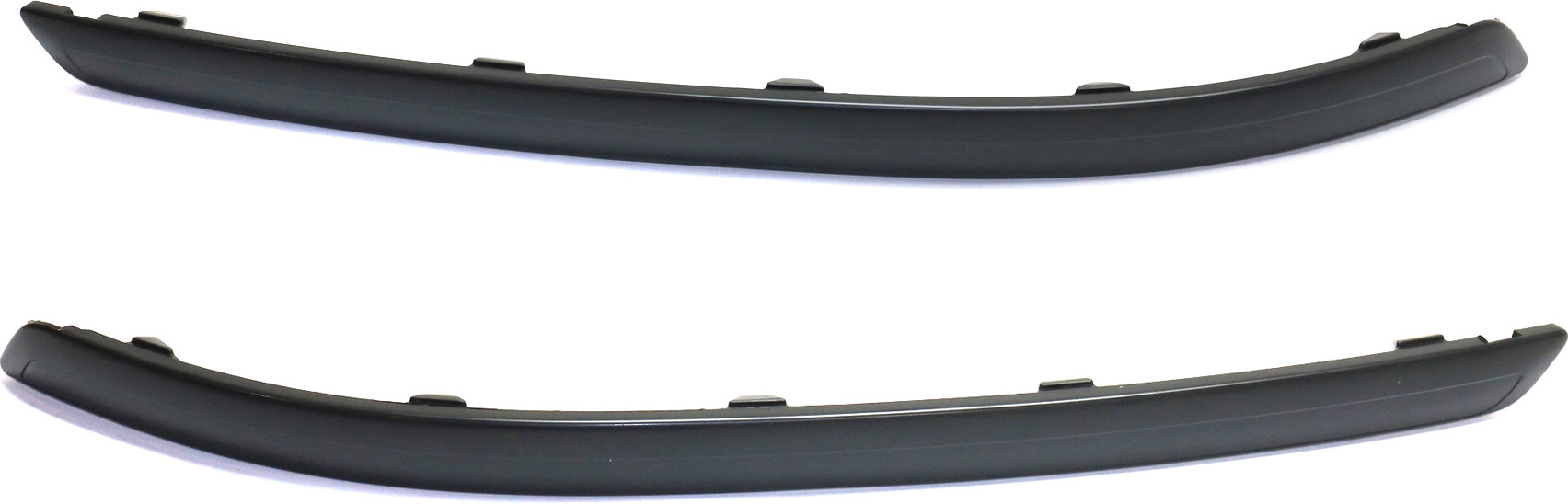 AM SONATA 09-10 FRONT BUMPER MOLDING RH AND LH Plastic w o Chrome Insert Provision SKU SET REPH016113 Partslink HY1046108 HY1047108 OEM 865813K700-865823K700