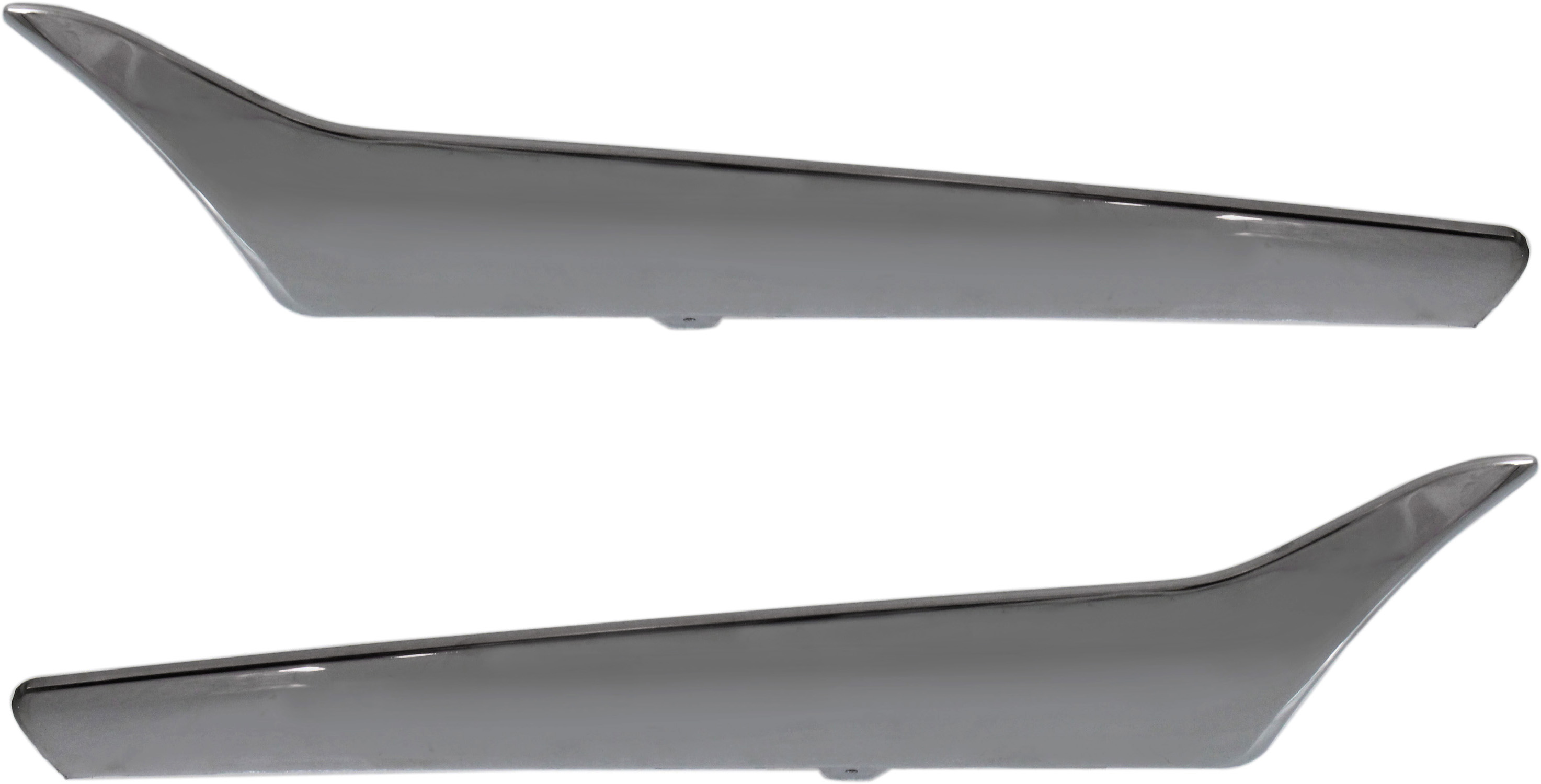 AM ACCENT 12-14 GRILLE MOLDING RH AND LH Set of 2 Lower Grille Panel Chrome Hatchback Sedan SKU SET REPH071107 Partslink HY1213101 HY1212101 OEM 863541R000-863531R000