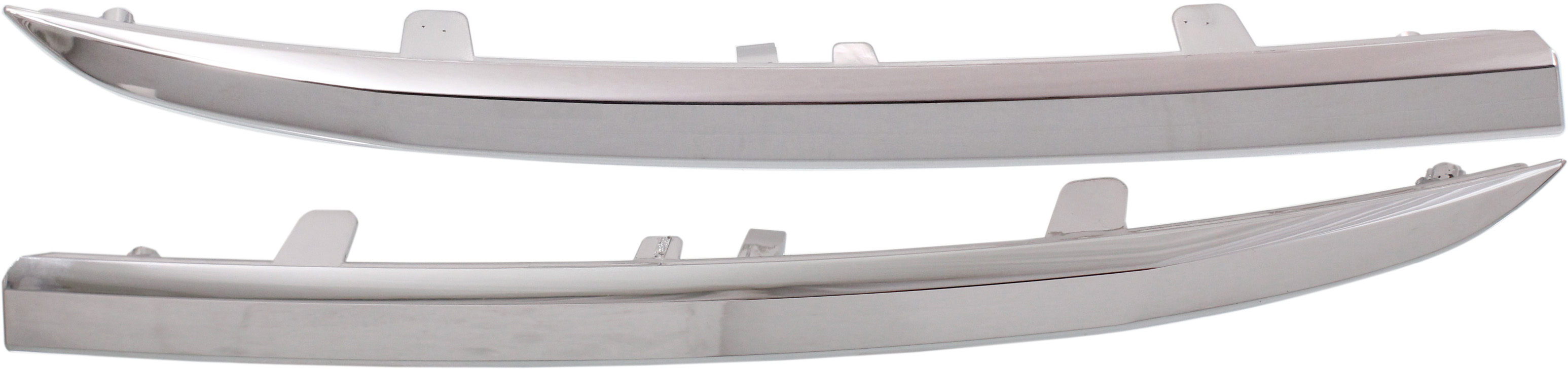 AM CR V 12-14 GRILLE MOLDING RH AND LH Center Chrome Canada Mexico USA Built CAPA SKU SET REPH071109Q Partslink HO1213108C HO1212108C OEM 71123T0GA01-71124T0GA01