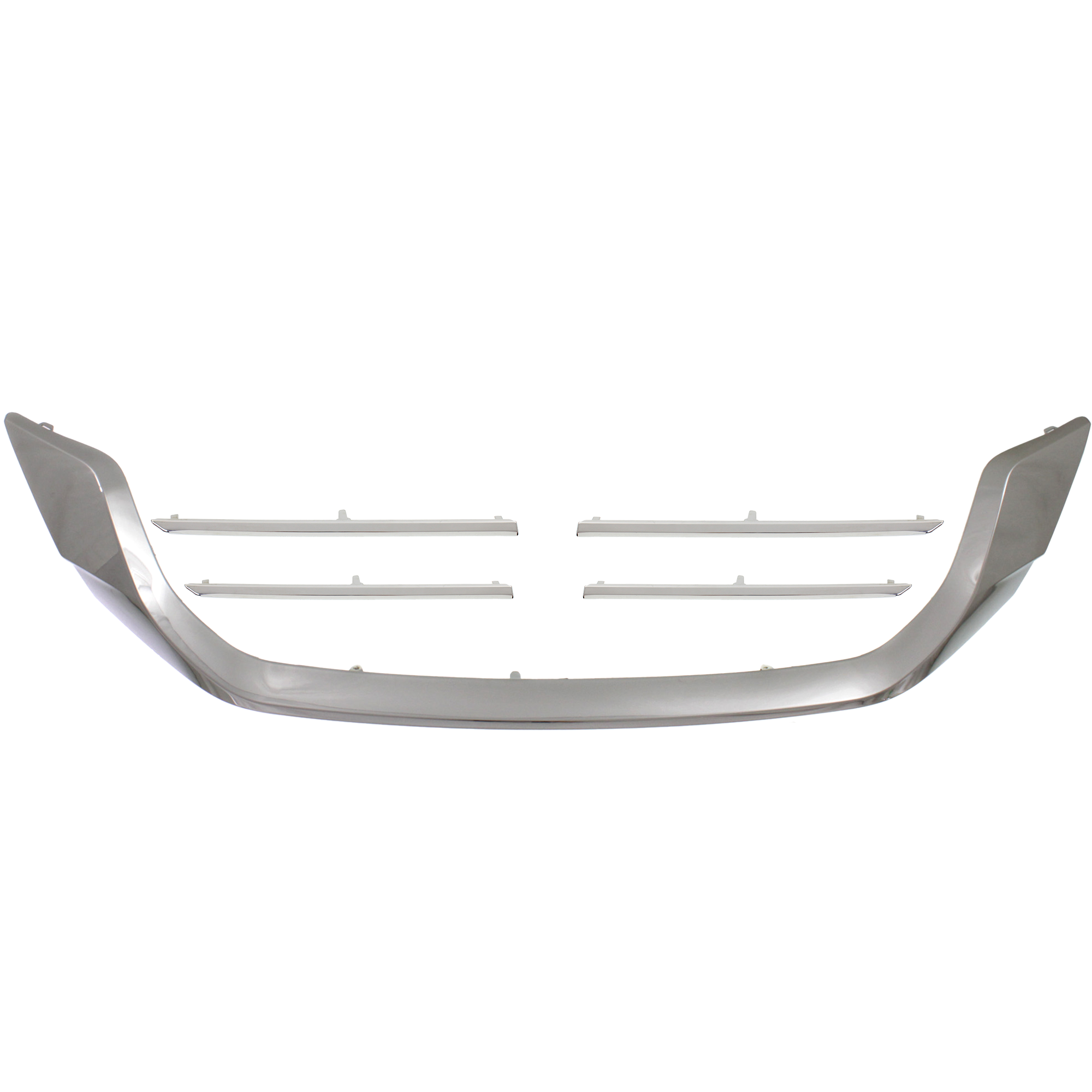 AM ACCORD 13-15 GRILLE MOLDING RH AND LH Lower Set of 5 Center Upper and Lower Chrome 4-6 Cyl USA Built Sedan Exc. Hybrid SKU SET REPH071113-5 Partslink HO1215104 HO1214104 HO1213111 HO1212111 HO1210142 OEM 71124T2FA01-71174T2FA01-71123T