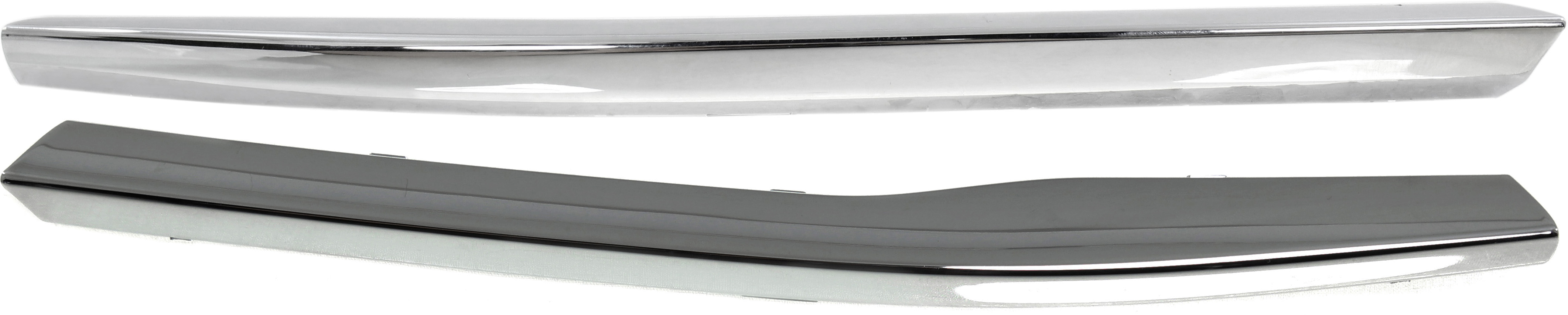 AM ACCENT 15-16 GRILLE MOLDING RH AND LH Lower Grille Panel Chrome Hatchback Sedan CAPA SKU SET REPH071123Q Partslink HY1213103C HY1212103C OEM 863541R500-863531R500