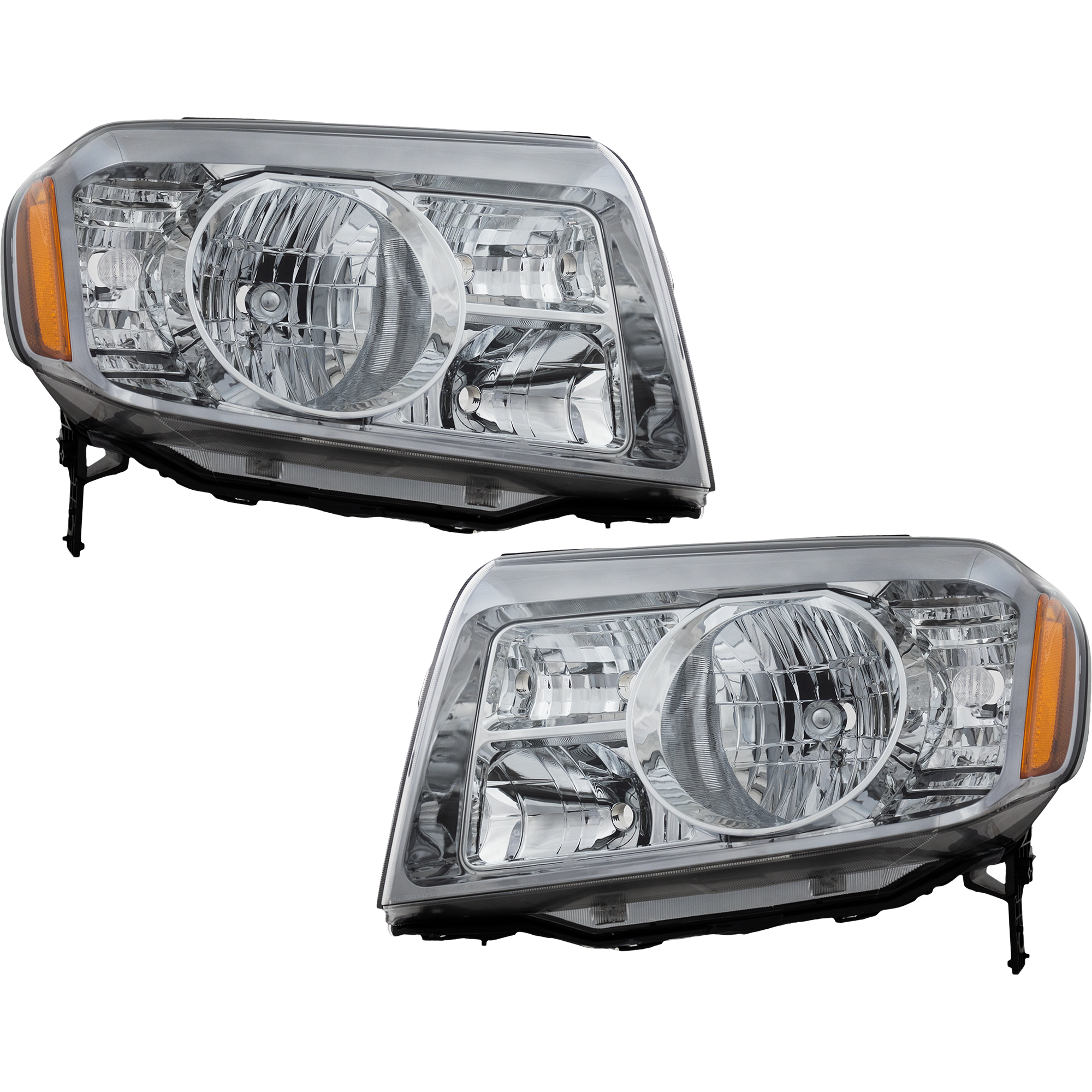 AM PILOT 09-11 HEAD LAMP RH AND LH Lens and Housing SKU SET REPH100101 OEM 33150SZAA01 PFM 33100SZAA01 PF