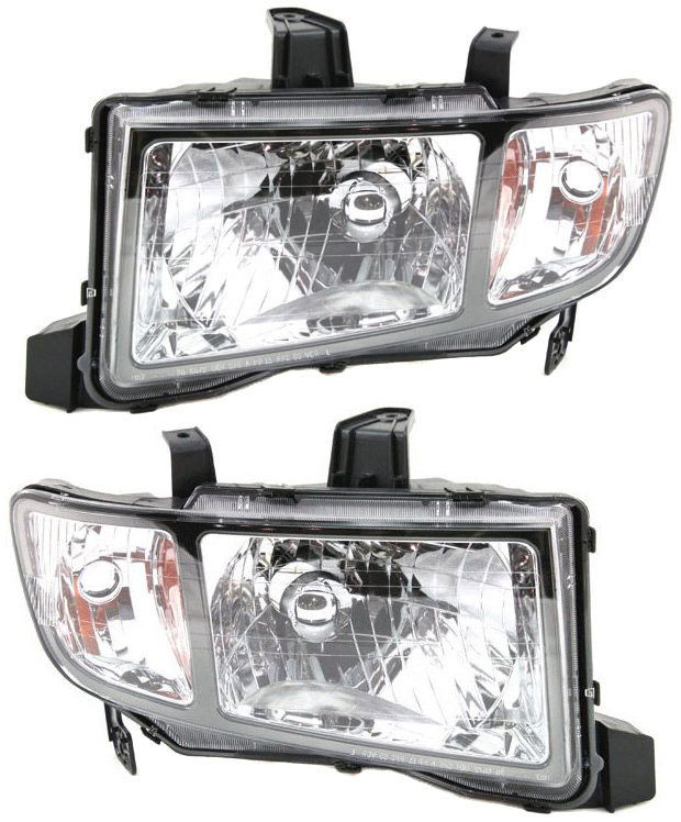 AM RIDGELINE 09-14 HEAD LAMP RH AND LH Lens and Housing SKU SET REPH100113 Partslink HO2518128 HO2519128 OEM 33151SJCA11-33101SJCA11
