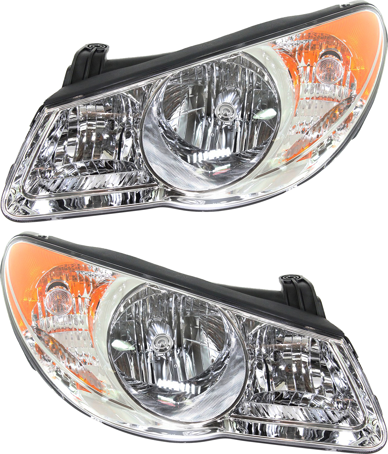 AM ELANTRA 07-10 HEAD LAMP RH AND LH Assembly Halogen SKU SET REPH100123 Partslink HY2503153 HY2502153 OEM 921022H051-921012H051