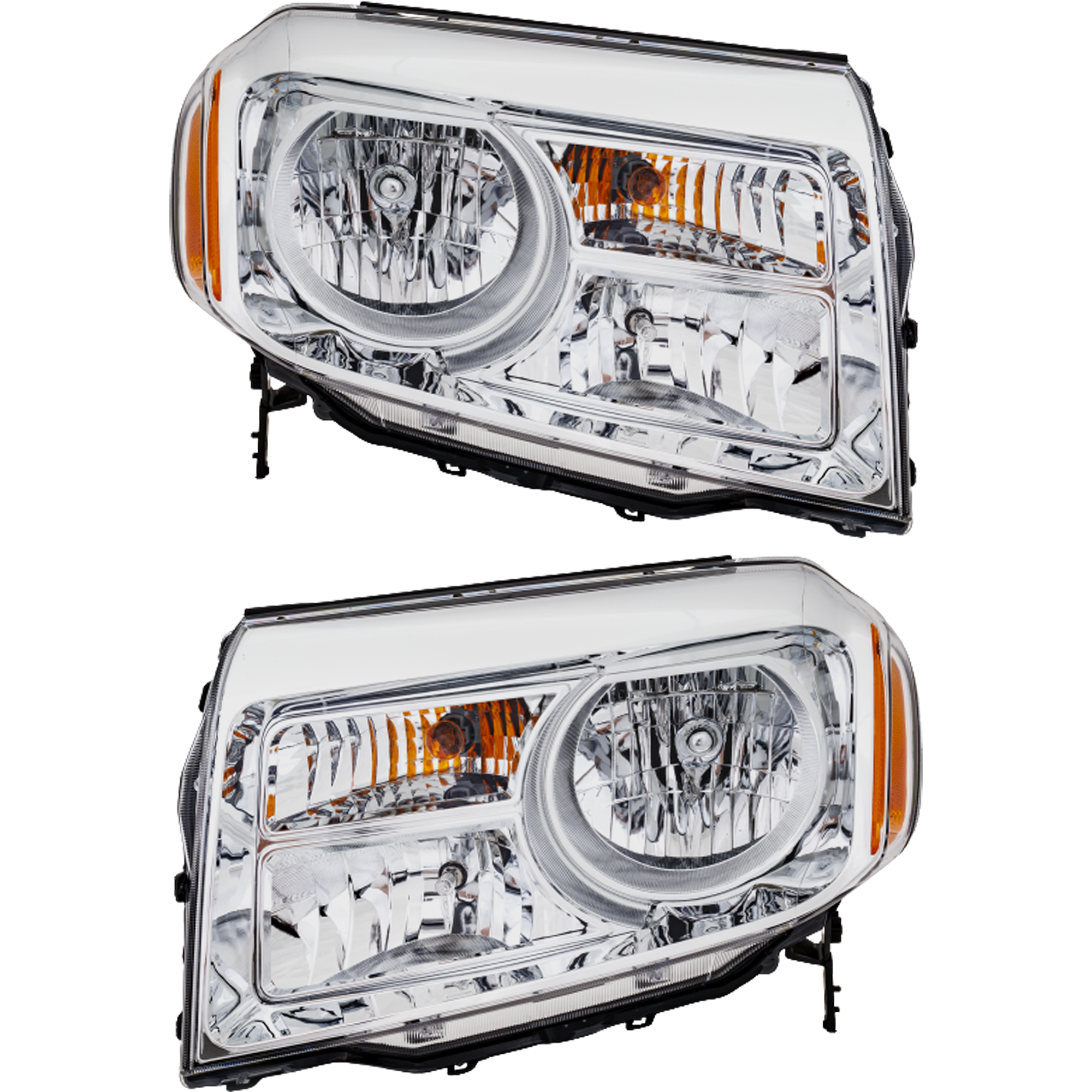 AM PILOT 12-15 HEAD LAMP RH AND LH Assembly Halogen SKU SET REPH100311 Partslink HO2503147 HO2502147 OEM 33100SZAA11-33150SZAA11
