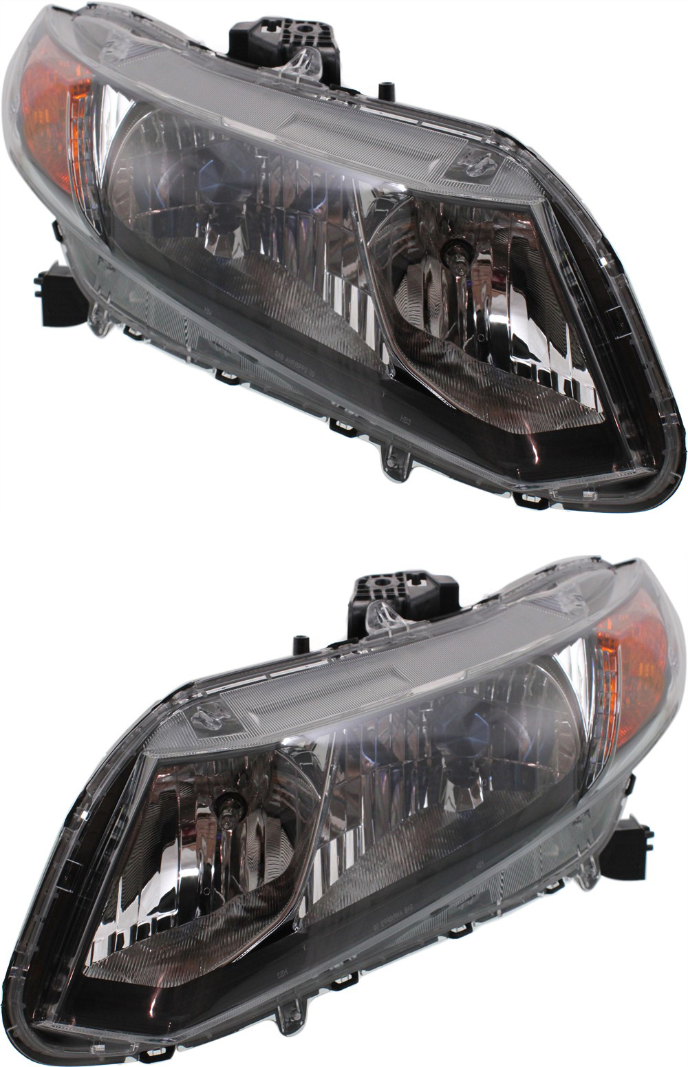 AM CIVIC 12-12 HEAD LAMP RH AND LH Assembly Halogen Hybrid Model SKU SET REPH100313 Partslink HO2503145 HO2502145 OEM 33100TR2A01-33150TR2A01