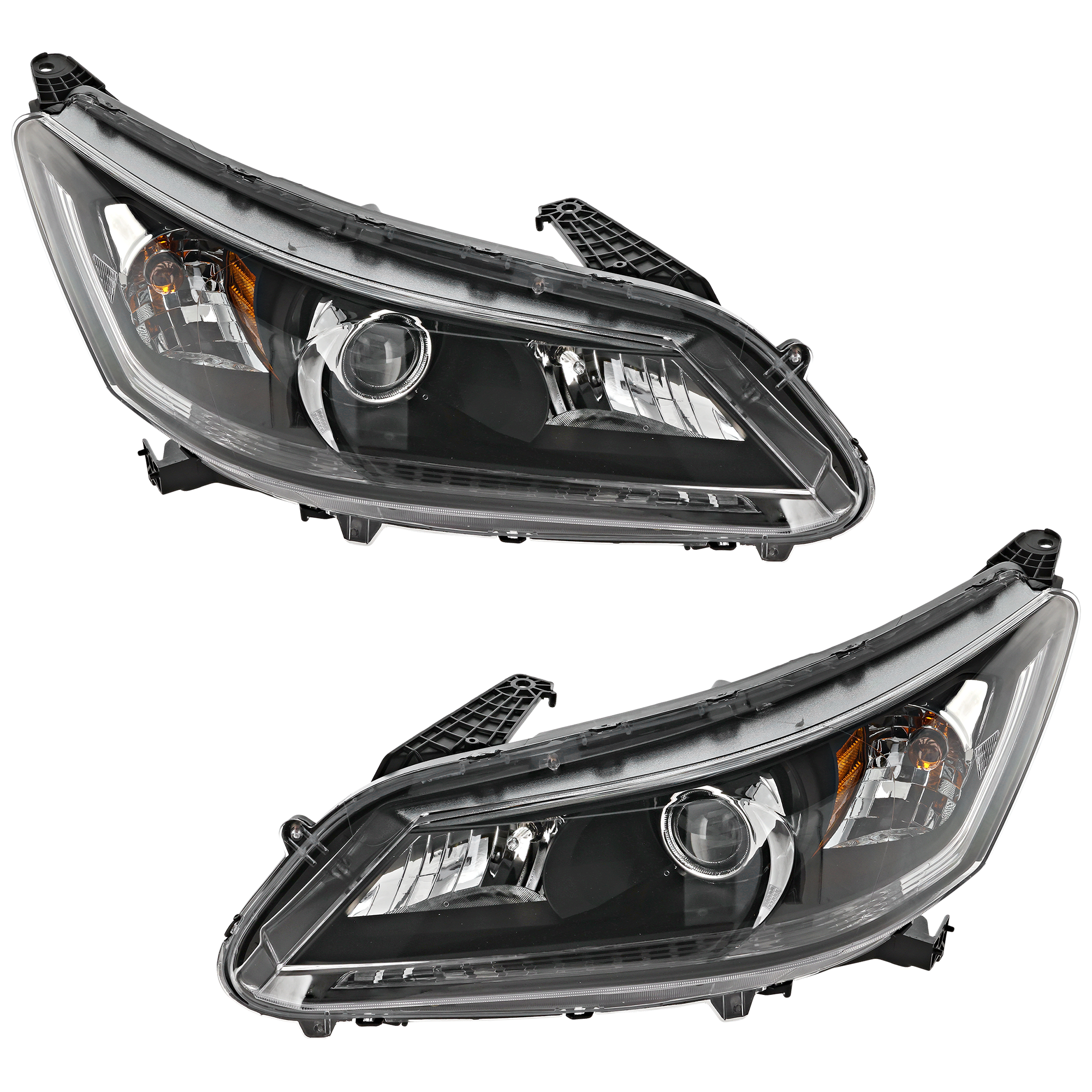 AM ACCORD 13-15 HEAD LAMP RH AND LH Assembly Halogen 4 Cyl EX EX L LX Sport Models Sedan SKU SET REPH100321 Partslink HO2503151 HO2502151 OEM 33100T2AA01-33150T2AA01