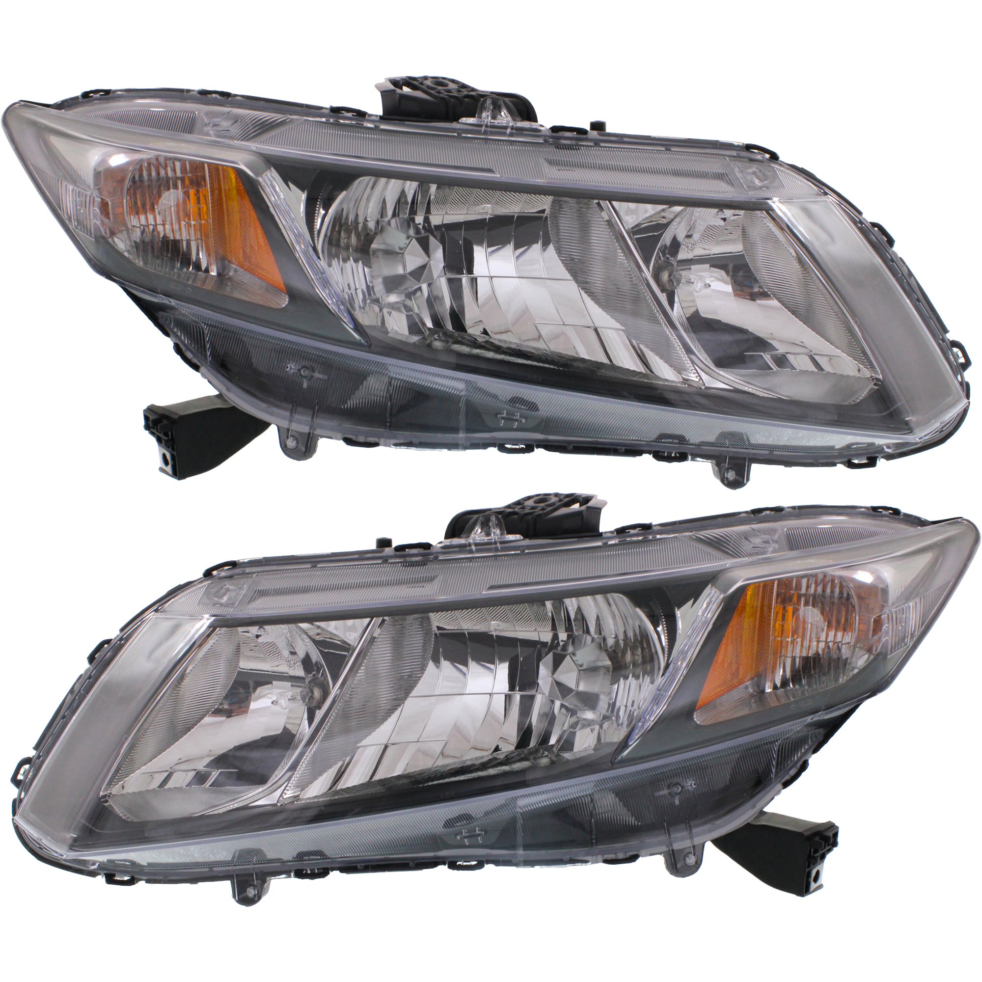 AM CIVIC 13-15 HEAD LAMP RH AND LH Assembly Halogen Coupe 13-13 Sedan CAPA SKU SET REPH100323Q Partslink HO2502150C HO2503150C OEM 33100TR0A51-33150TR0A51