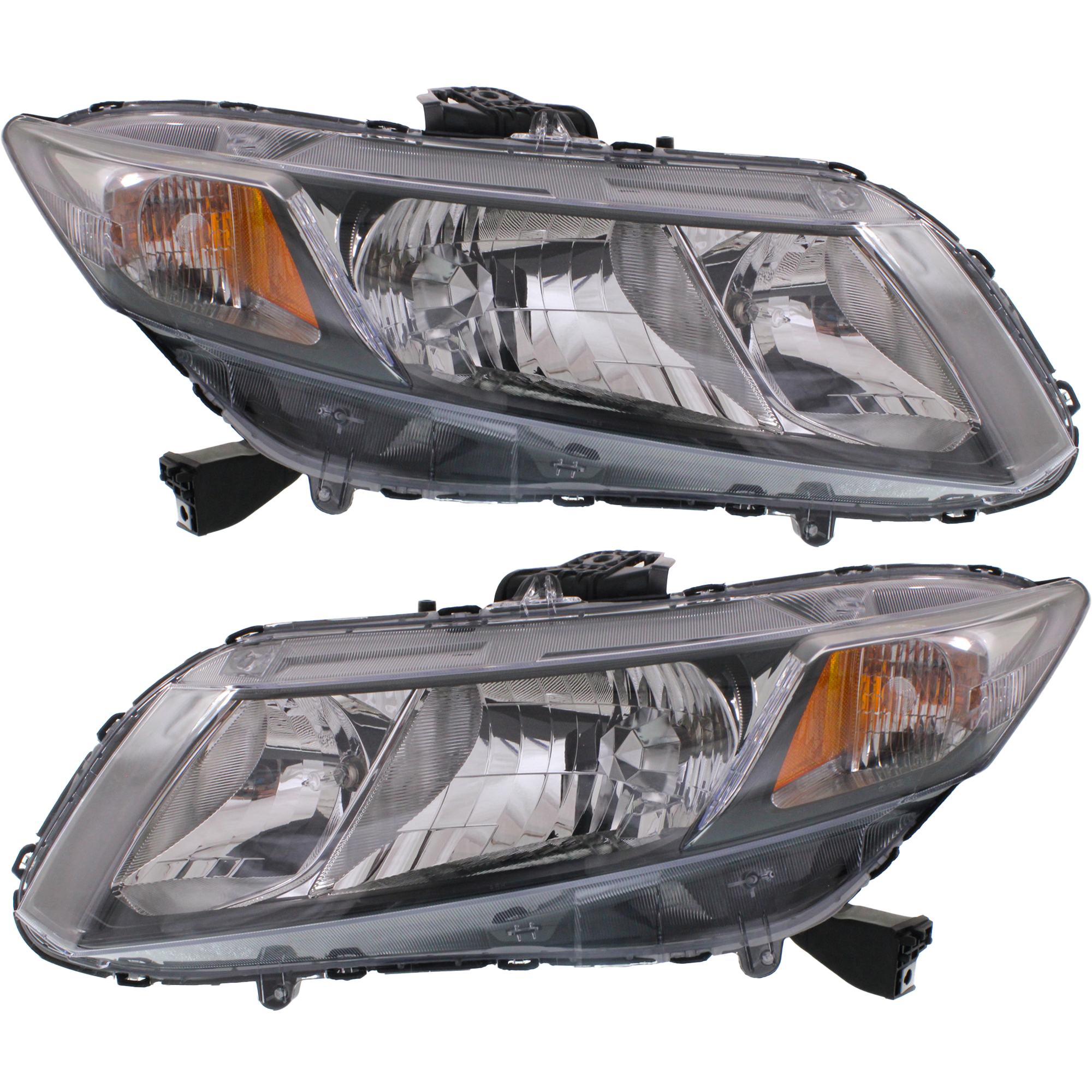 AM CIVIC 13-15 HEAD LAMP RH AND LH Assembly Halogen Coupe Sedan SKU SET REPH100323 Partslink HO2502150 HO2503150 OEM 33100TR0A51-33150TR0A51