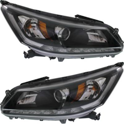 AM ACCORD 13-15 HEAD LAMP RH AND LH Assembly Halogen 6 Cyl 3.5L Engine EX L Touring Models Sedan SKU SET REPH100327 Partslink HO2502156 HO2503156 OEM 33100T2AA21-33100T2AA11-33150T