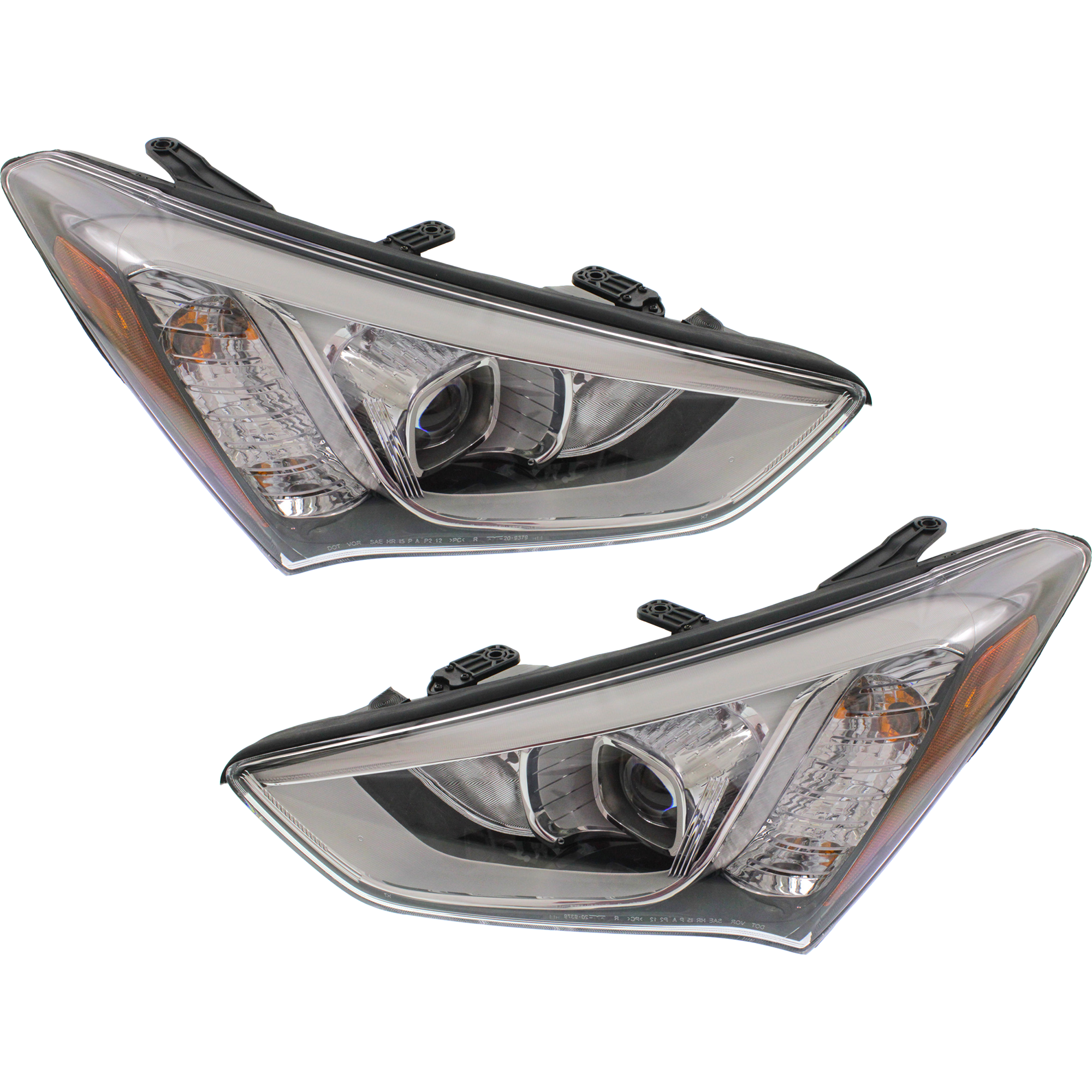 AM SANTA FE SPORT 13-16 HEAD LAMP RH AND LH Assembly Halogen SKU SET REPH100329 Partslink HY2503169 HY2502169 OEM 921024Z010-921014Z010