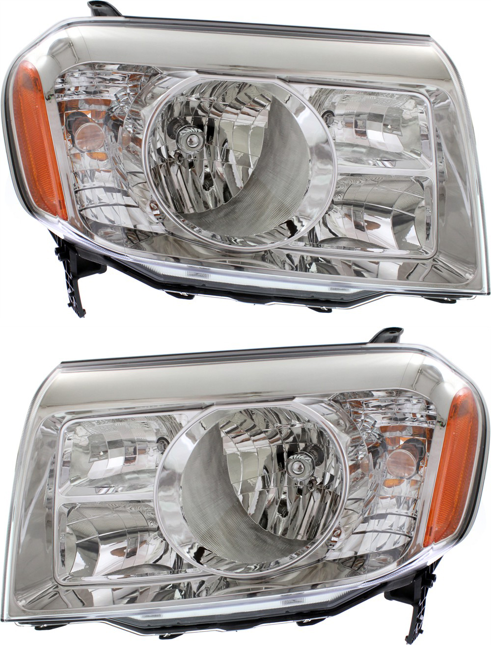AM PILOT 09-11 HEAD LAMP RH AND LH Assembly Halogen CAPA SKU SET REPH100333Q Partslink HO2518125C HO2519125C OEM 33100SZAA01-33150SZAA01