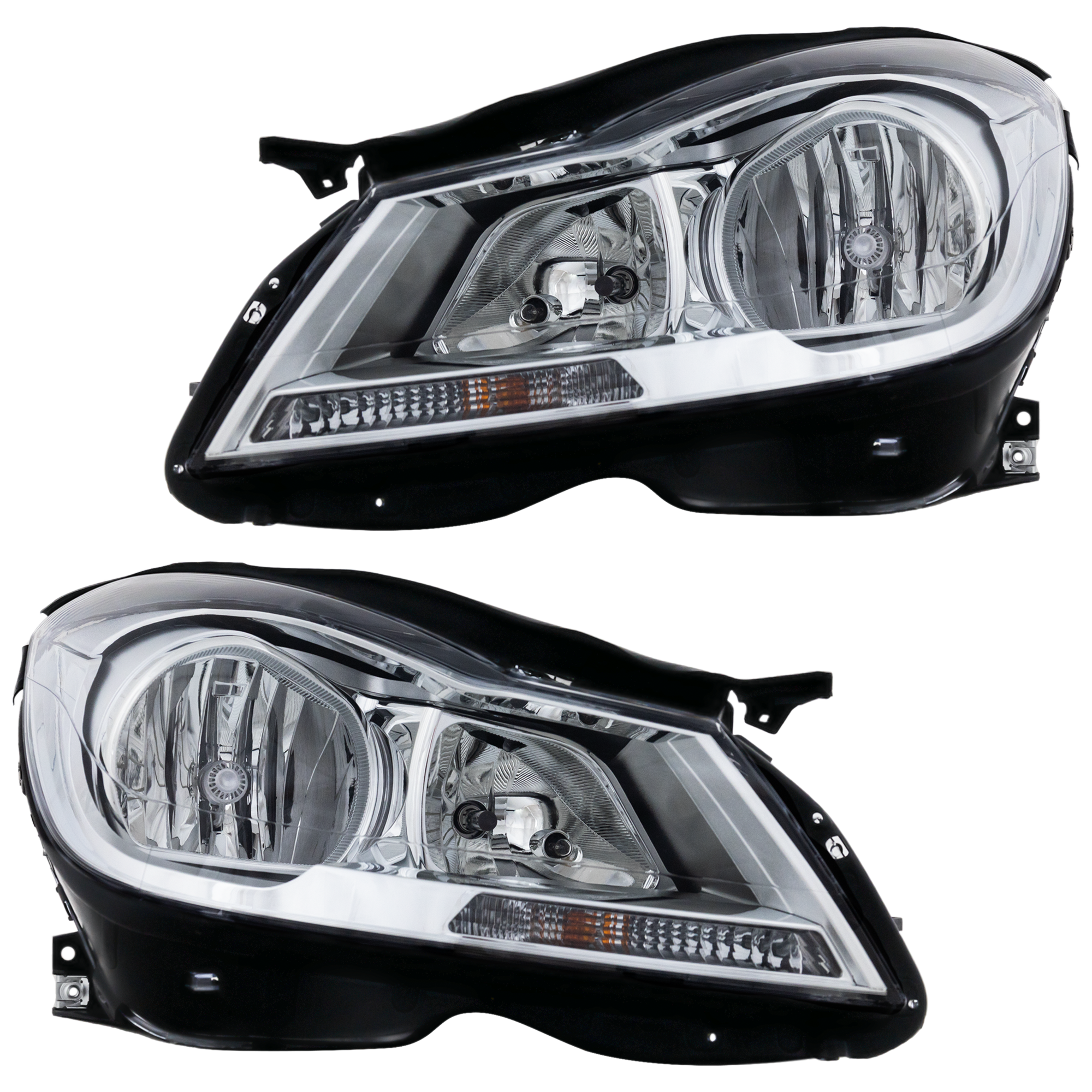 AM PILOT 09-11 HEAD LAMP RH AND LH 2 pc kit Assembly Halogen SKU SET REPH100334-2 Partslink HO2518125 HO2519125 OEM 33100SZAA01-33150SZAA01