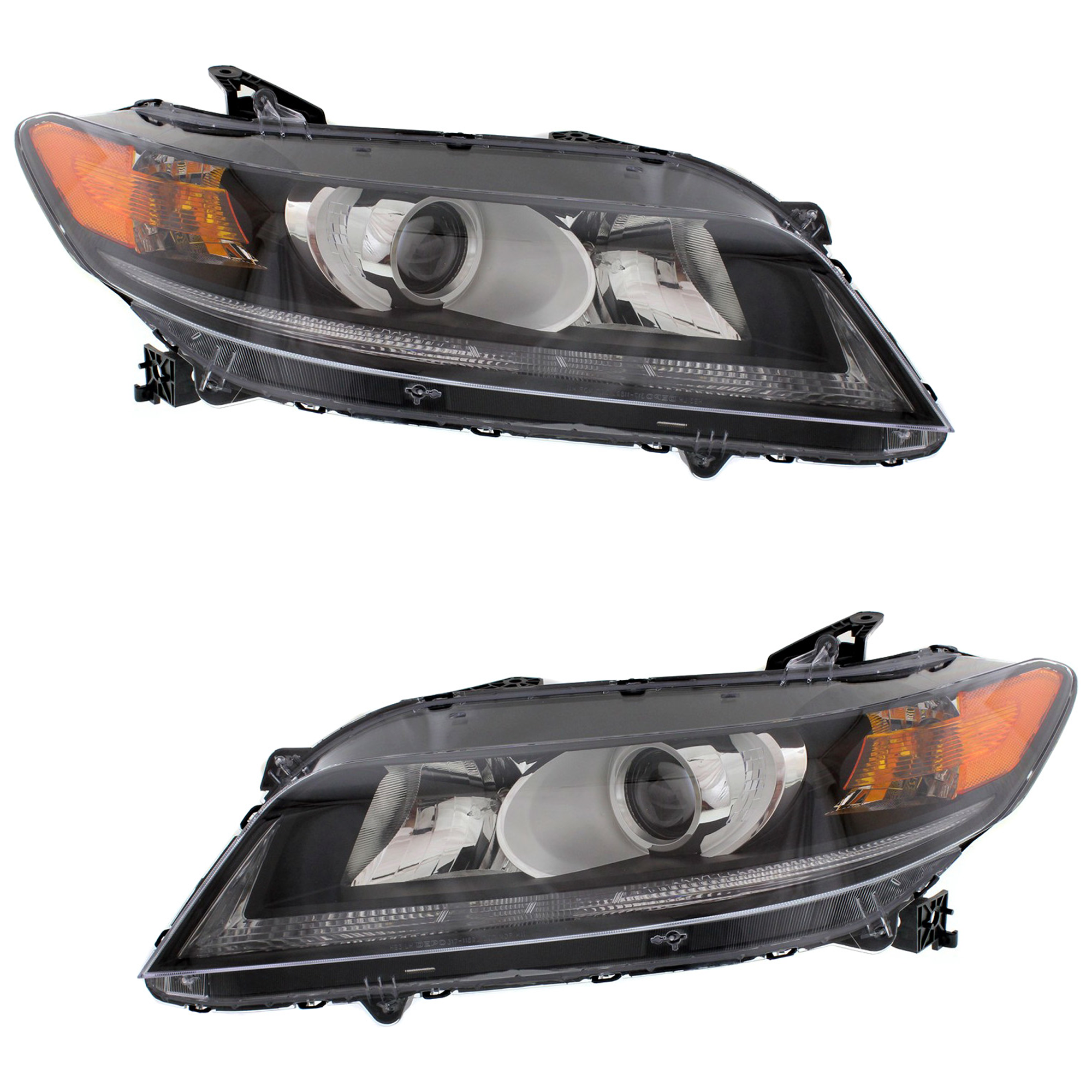 AM ACCORD 13-15 HEAD LAMP RH AND LH Assembly Halogen Coupe 4 Cyl. Exc. Touring Models SKU SET REPH100341 Partslink HO2502157 HO2503157 OEM 33100T3LA11-33150T3LA11